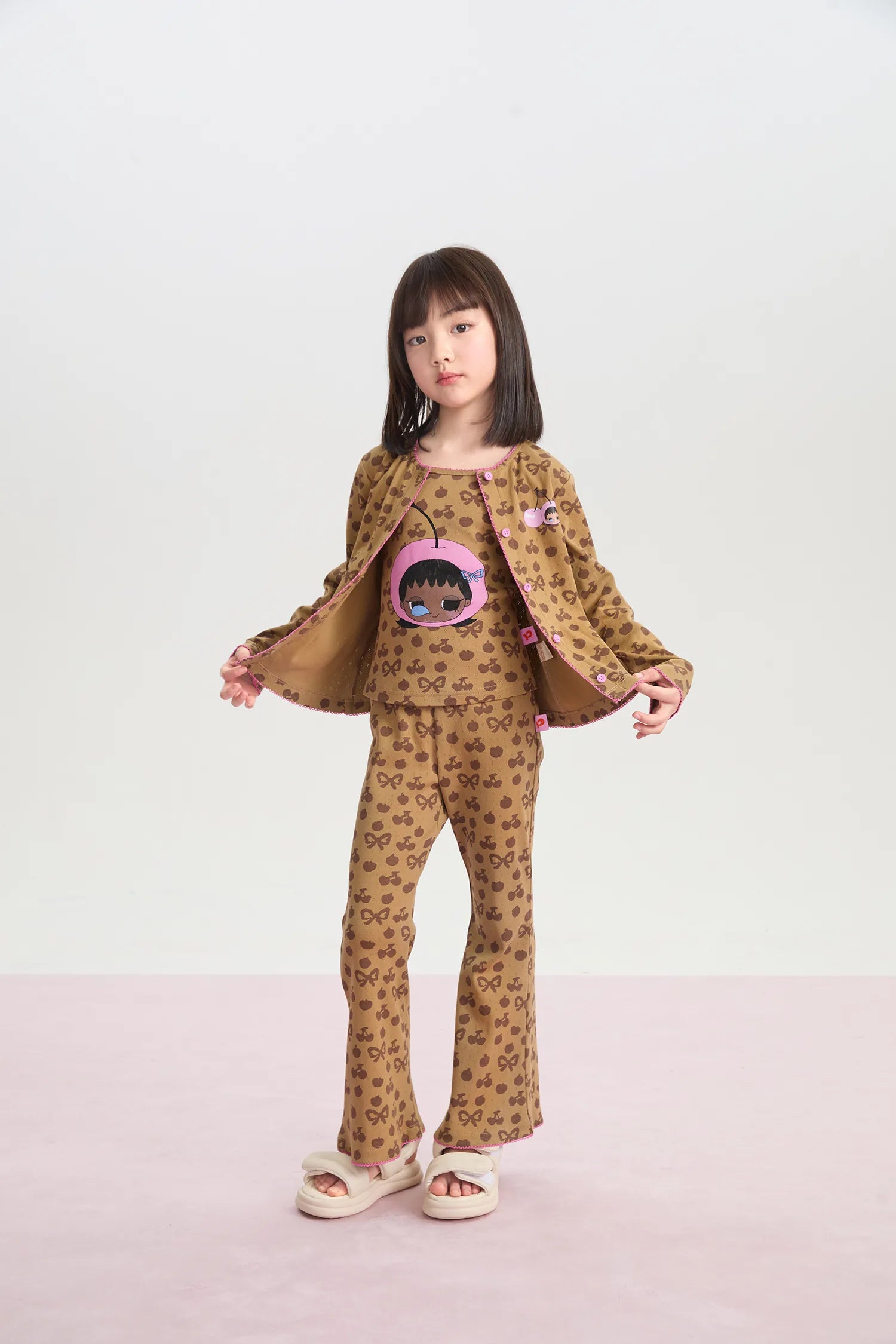 Popo and Coco Openwork Knit Cardigan by Poco Blush, image 11