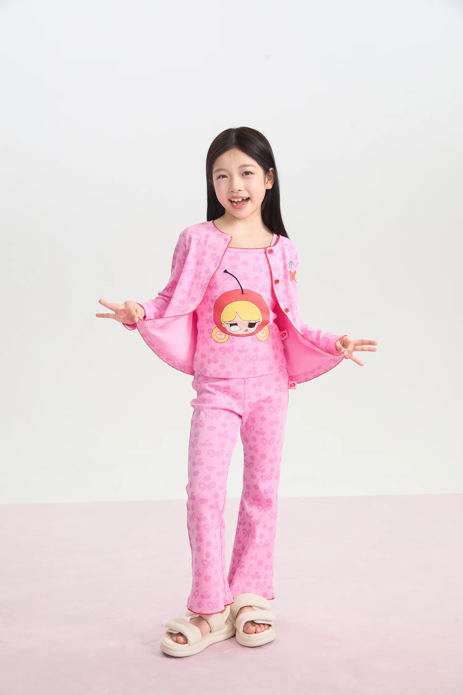 Popo and Coco Openwork Knit Cardigan by Poco Blush, image 12