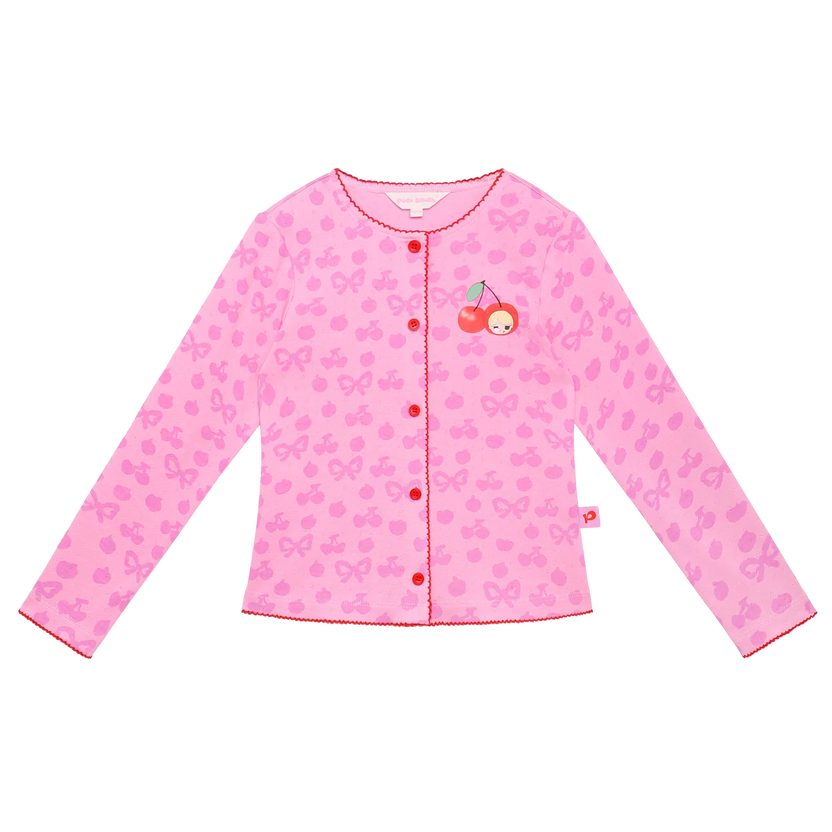 Popo and Coco Openwork Knit Cardigan by Poco Blush, image 2