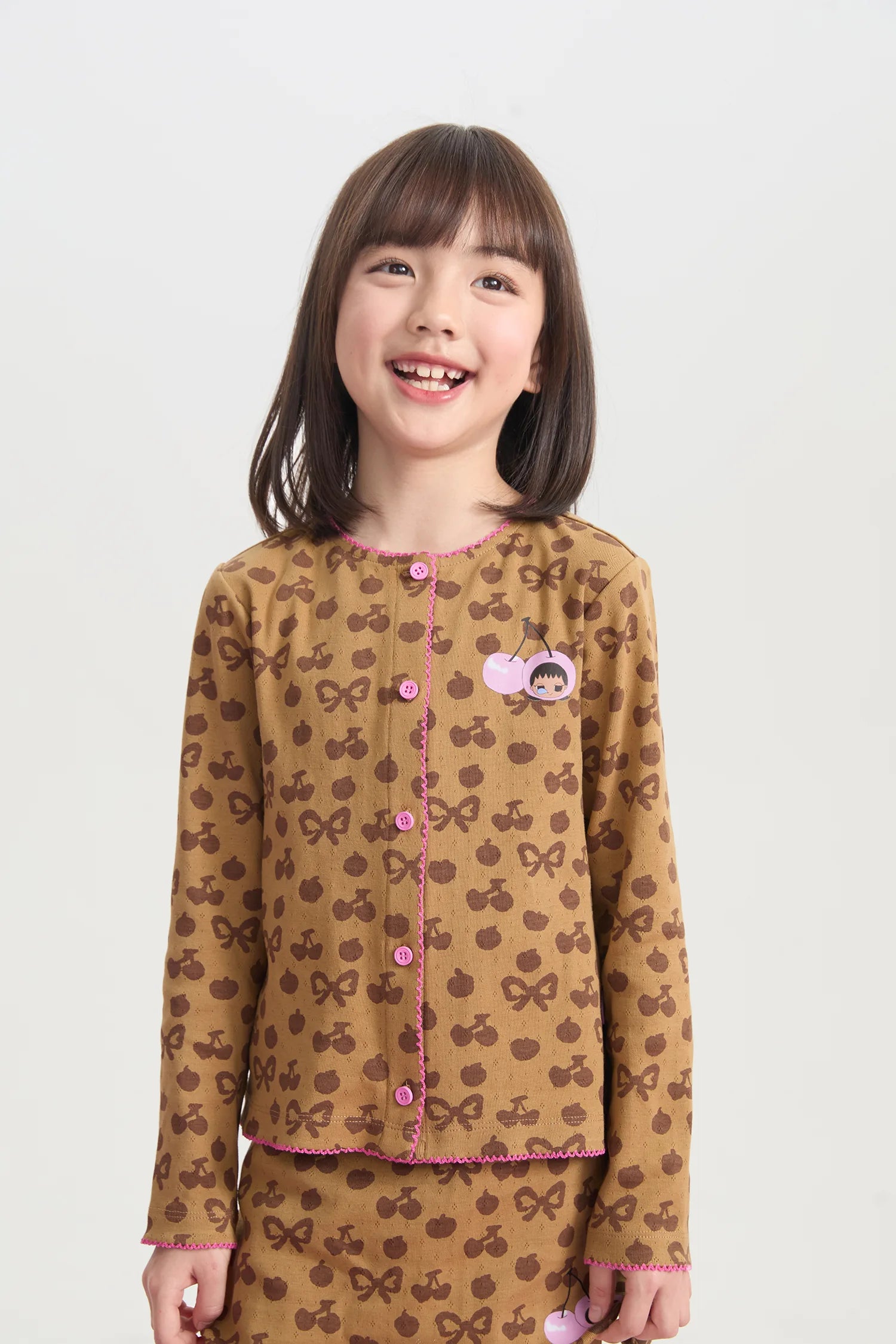 Popo and Coco Openwork Knit Cardigan by Poco Blush, image 3