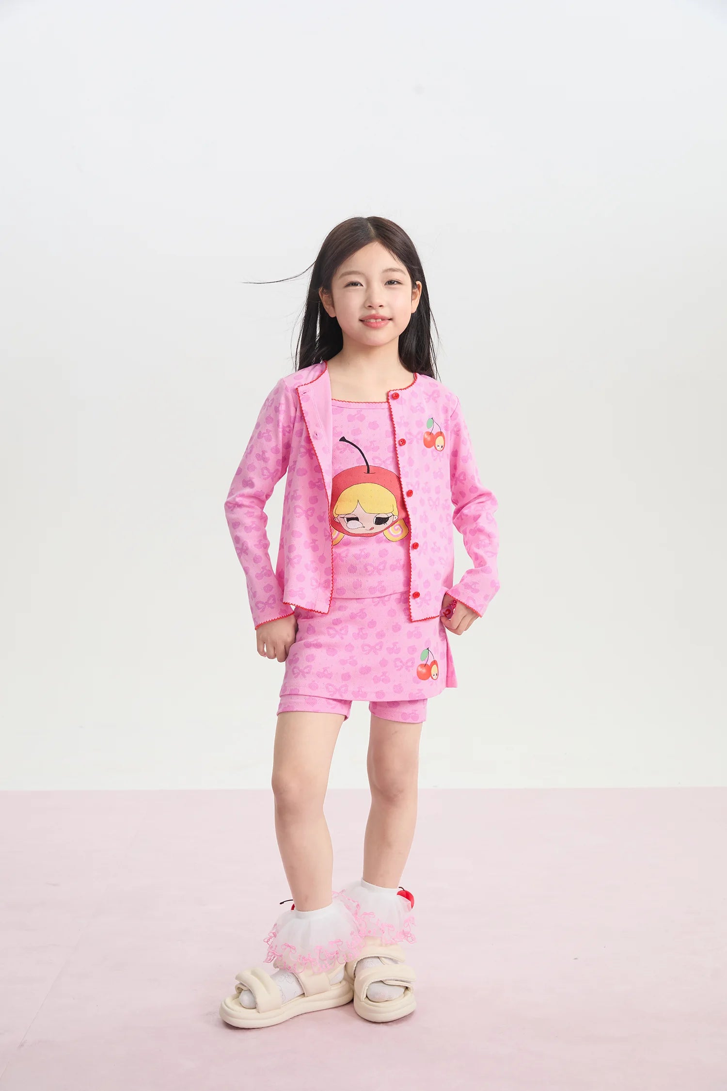 Popo and Coco Openwork Knit Cardigan by Poco Blush, image 10