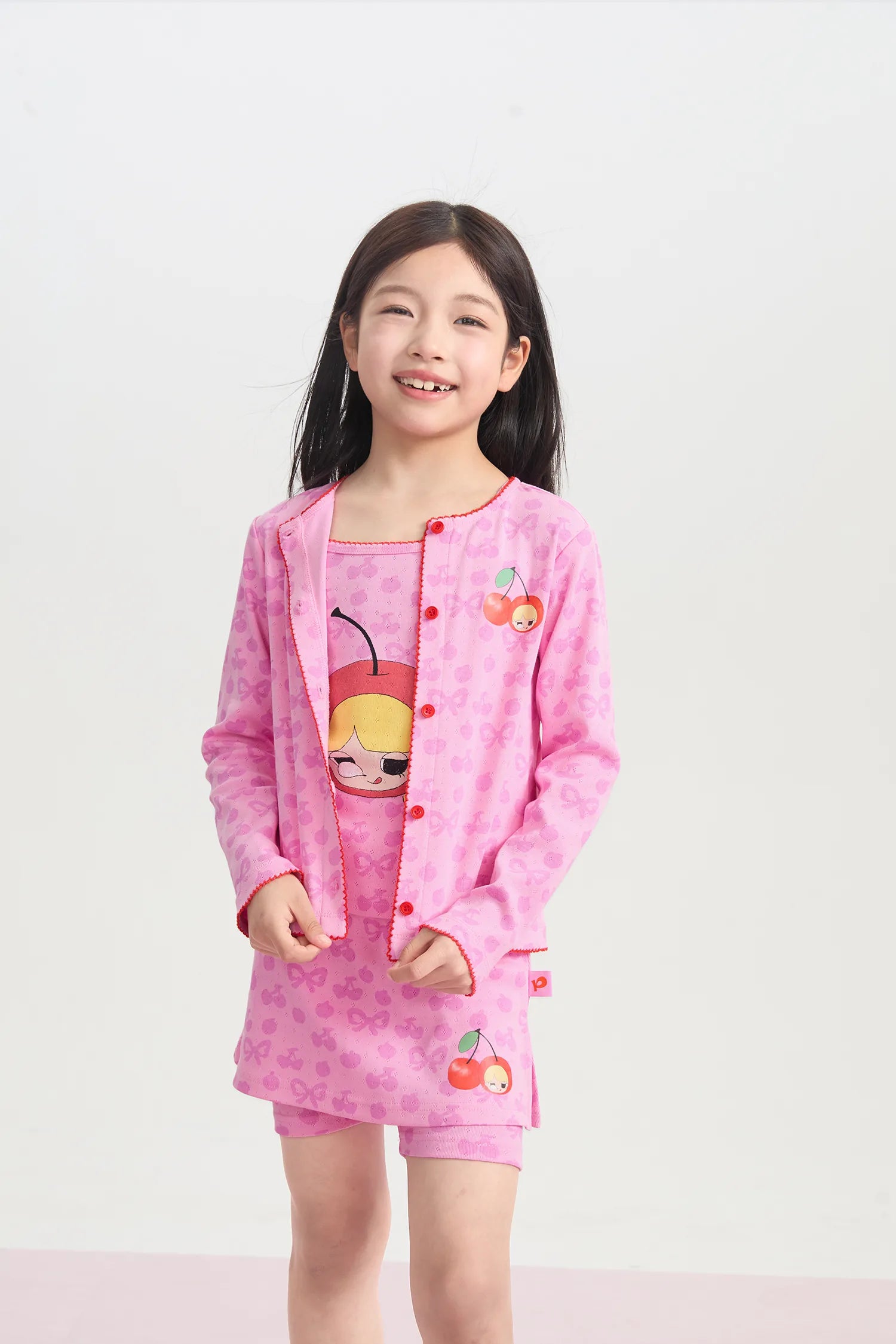 Popo and Coco Openwork Knit Cardigan by Poco Blush, image 6