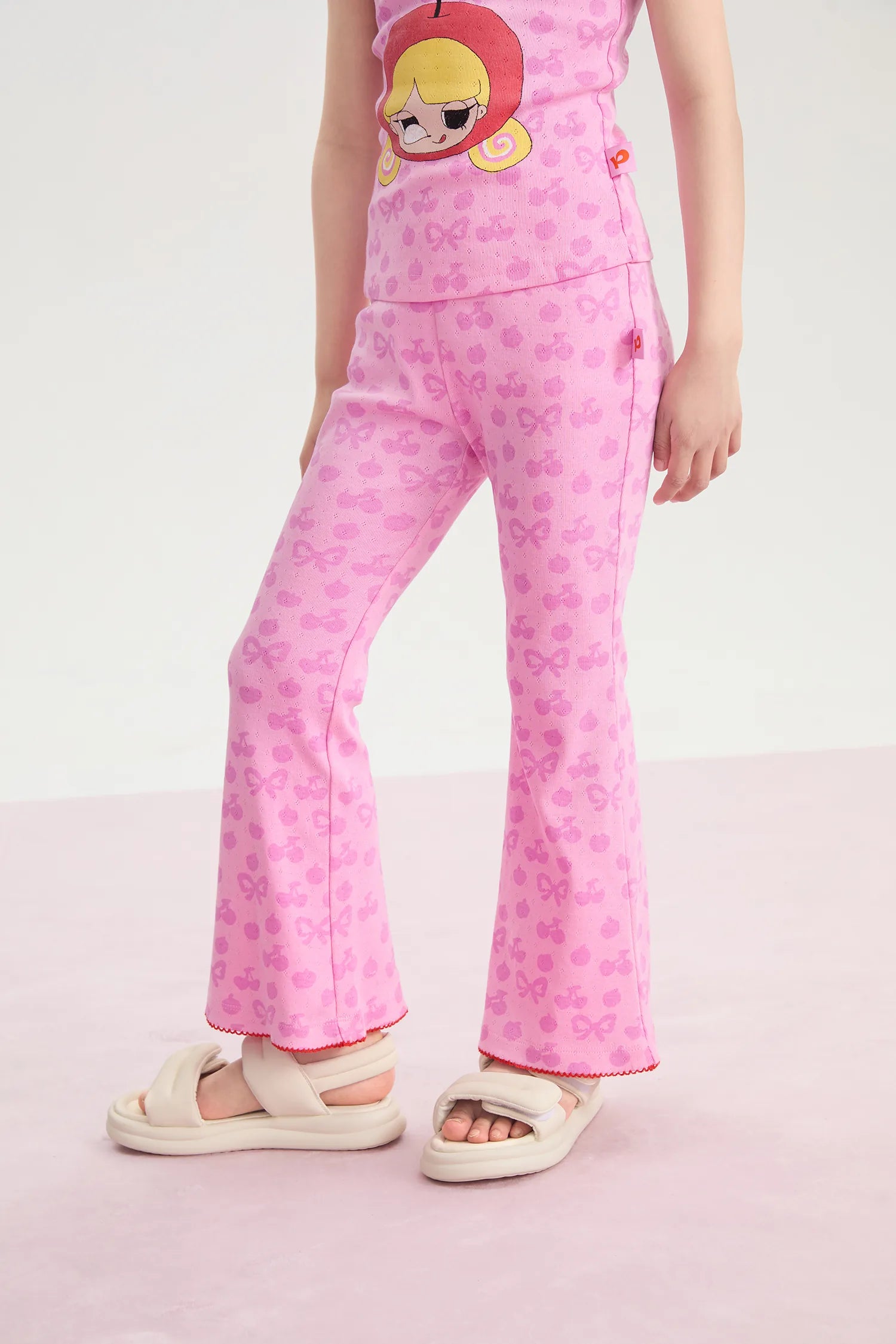 Popo and Coco Knit Flare Pants by Poco Blush, image 4