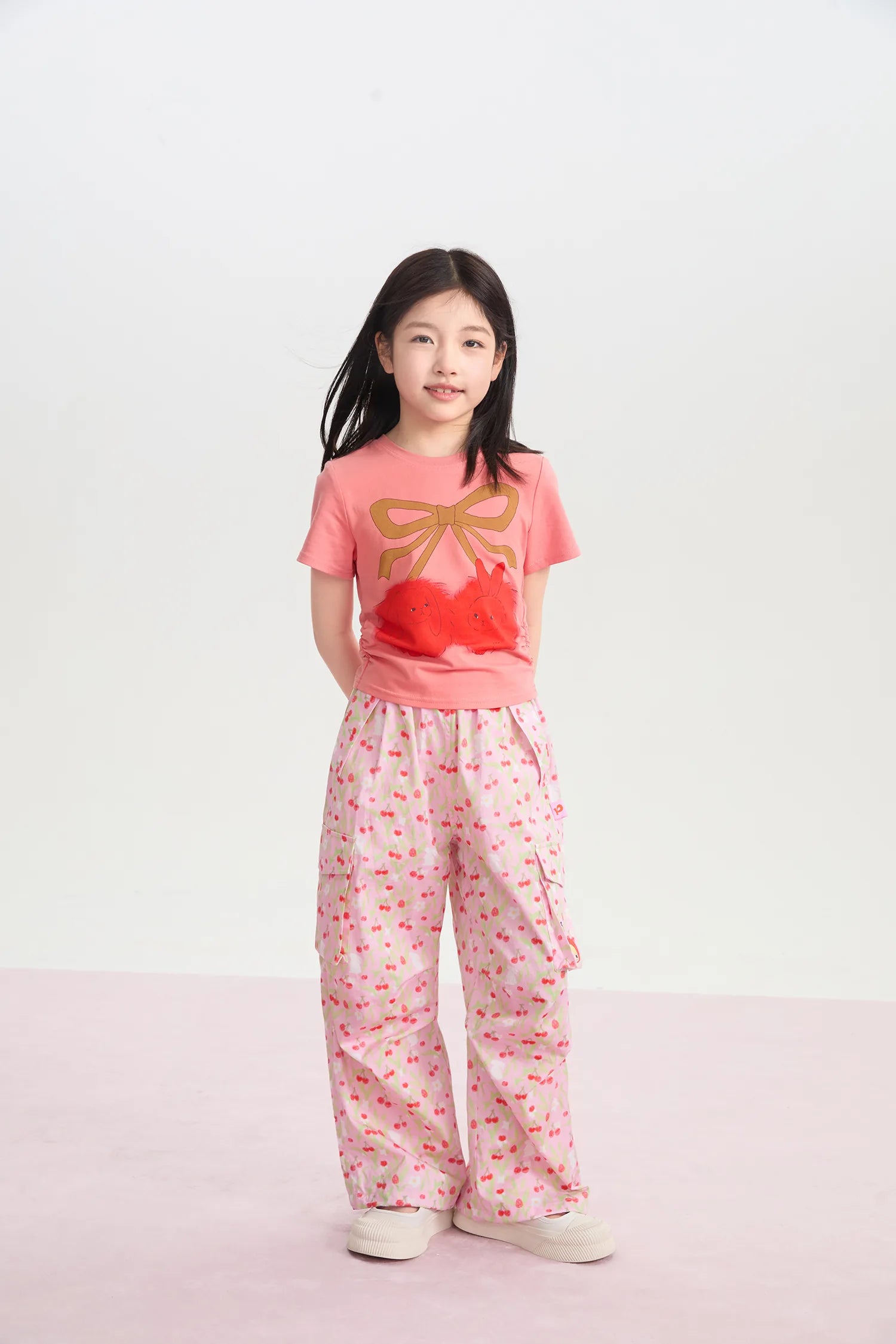 Cherry Meadow Parachute Cargo Pants by Poco Blush, image 6