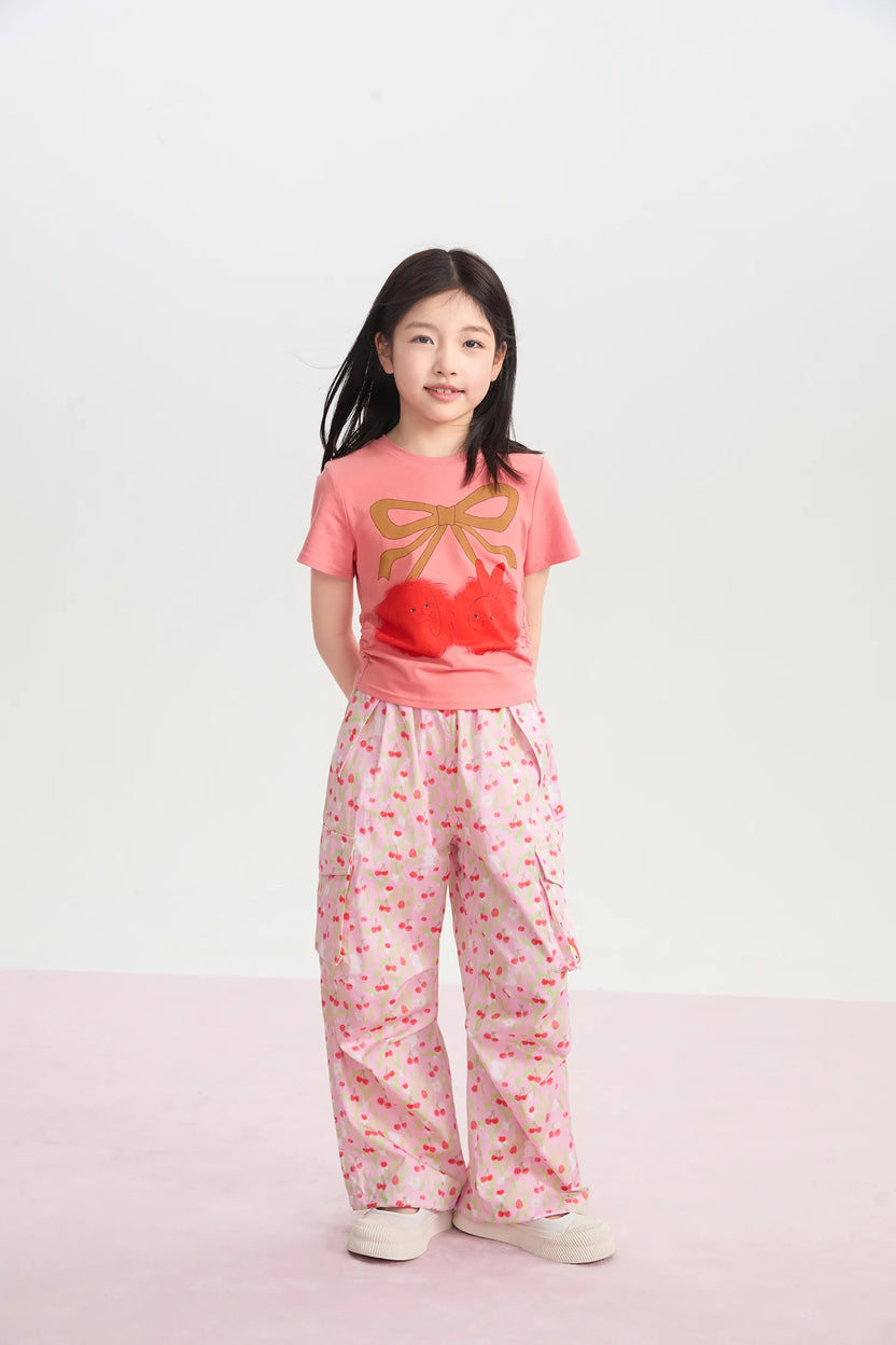 Cherry Meadow Parachute Cargo Pants by Poco Blush, image 6