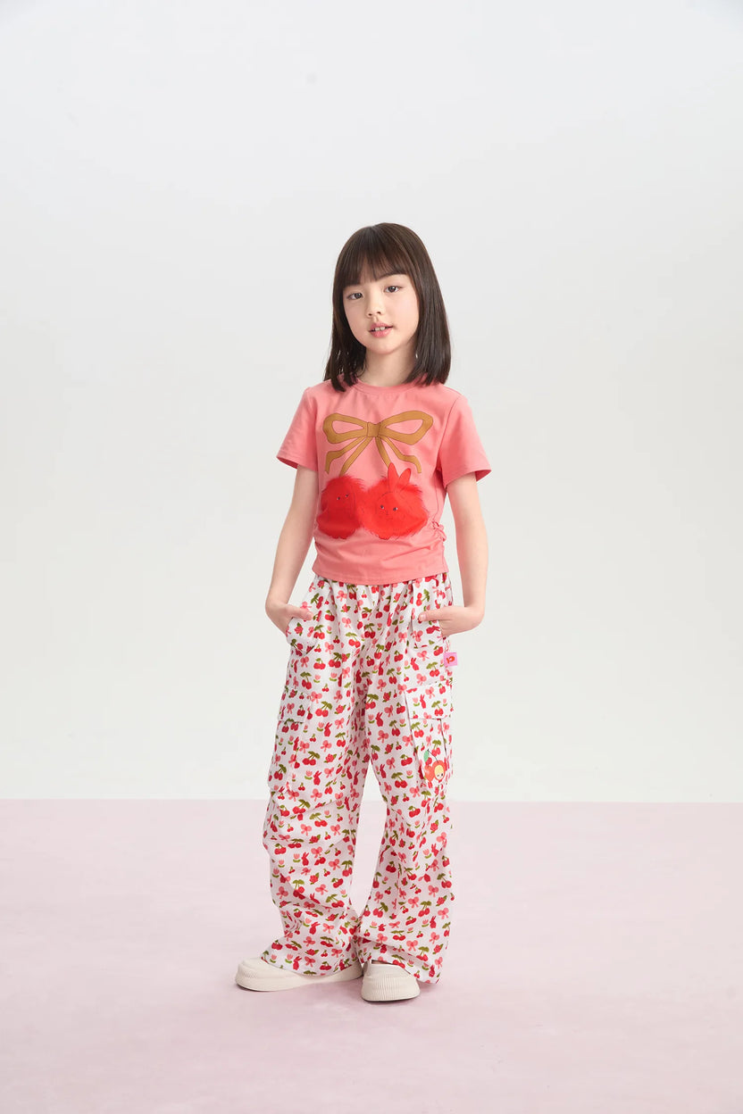 Cherry Meadow Parachute Cargo Pants by Poco Blush, image 5