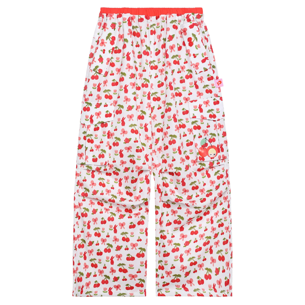 Cherry Meadow Parachute Cargo Pants by Poco Blush