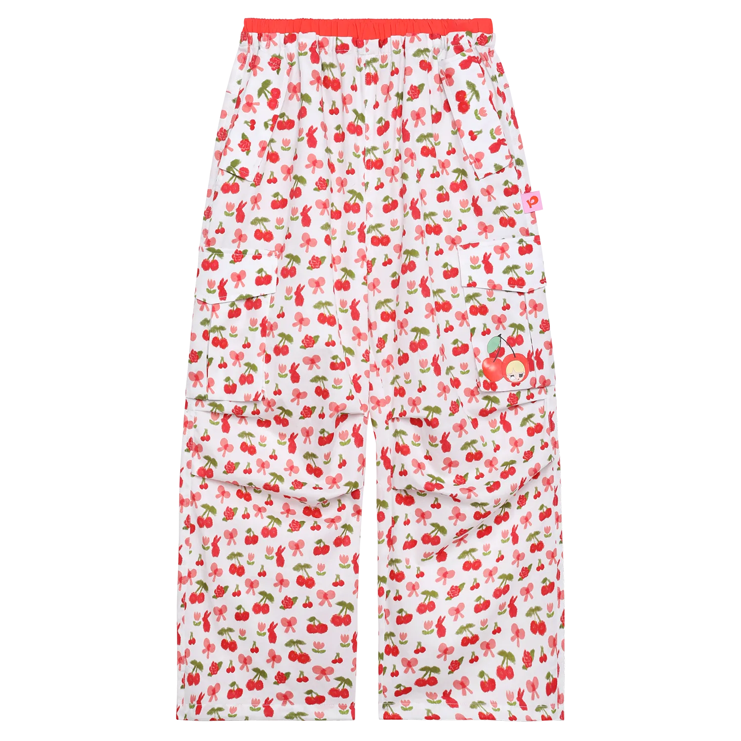 Cherry Meadow Parachute Cargo Pants by Poco Blush