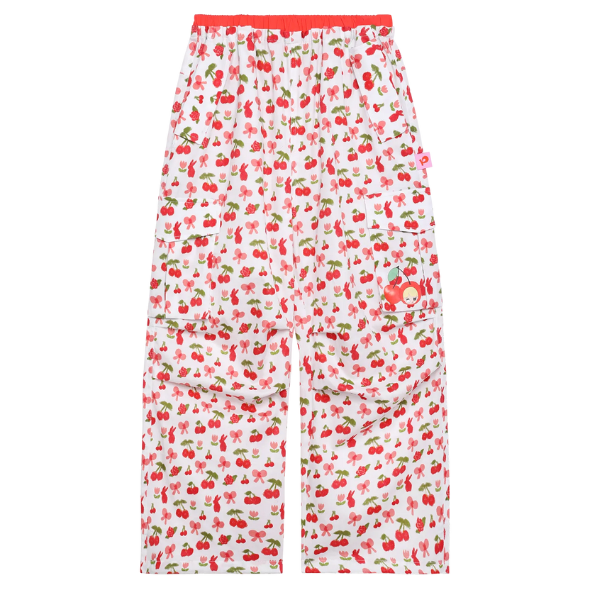 Cherry Meadow Parachute Cargo Pants by Poco Blush