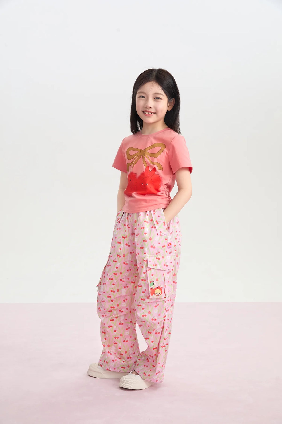 Cherry Meadow Parachute Cargo Pants by Poco Blush, image 10