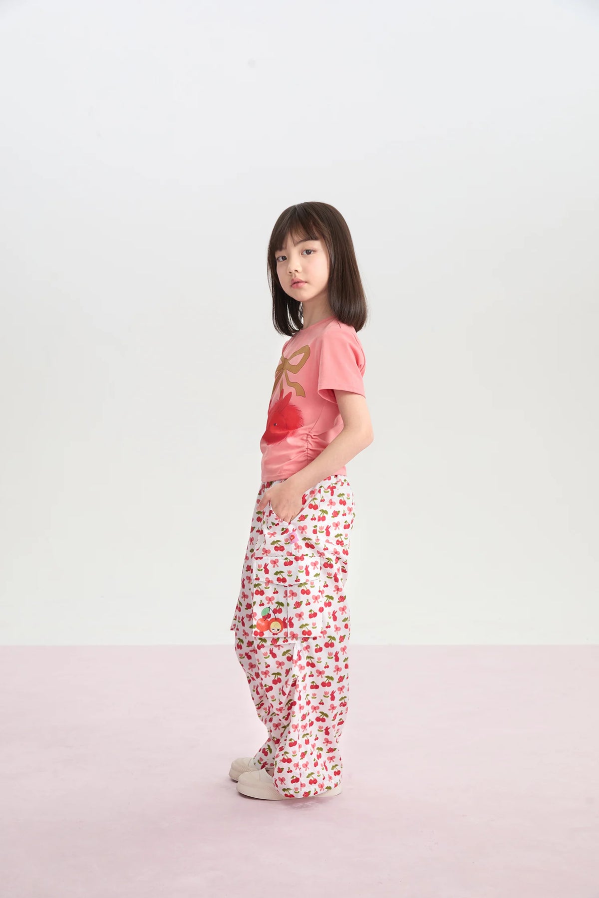 Cherry Meadow Parachute Cargo Pants by Poco Blush, image 9
