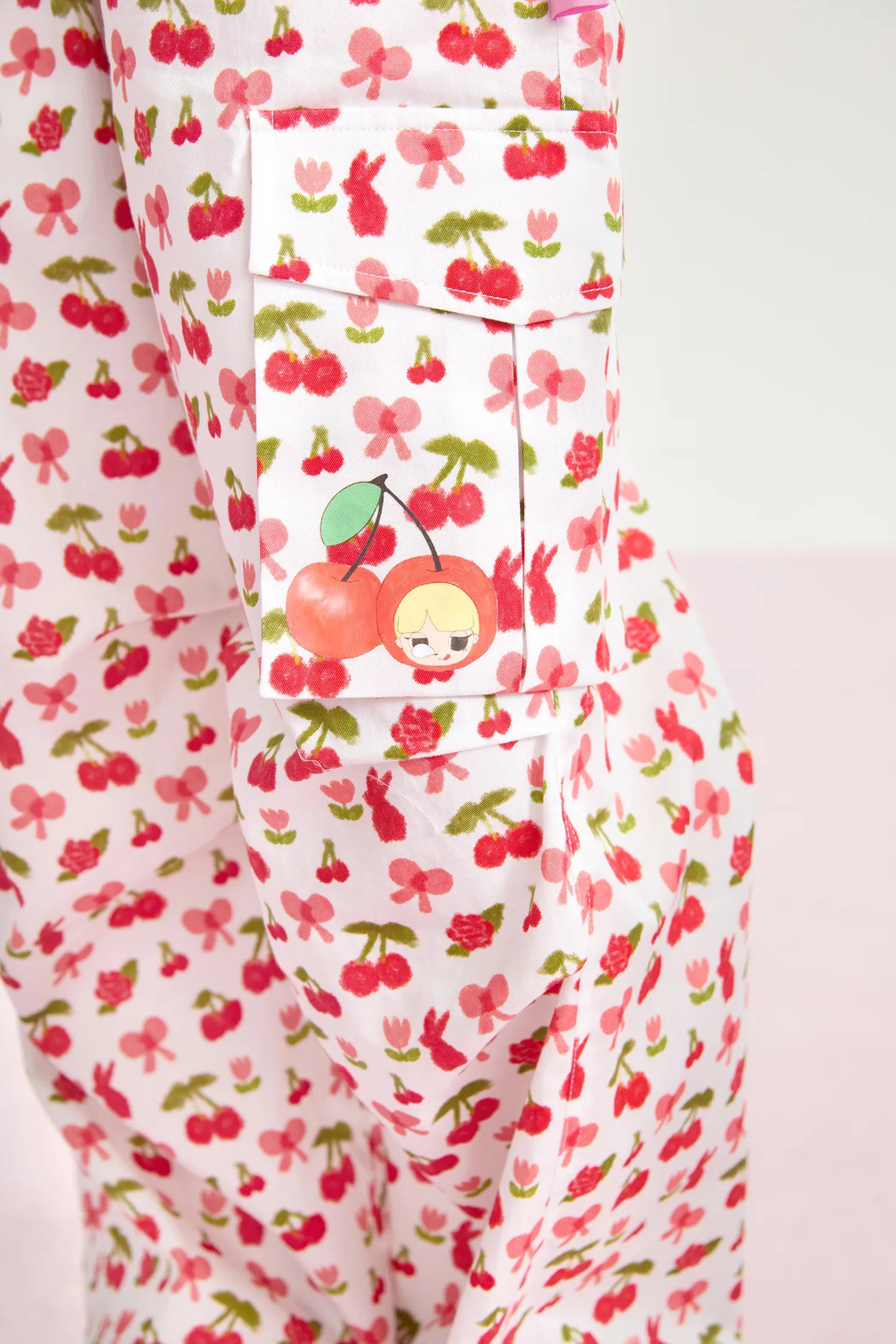 Cherry Meadow Parachute Cargo Pants by Poco Blush, image 16