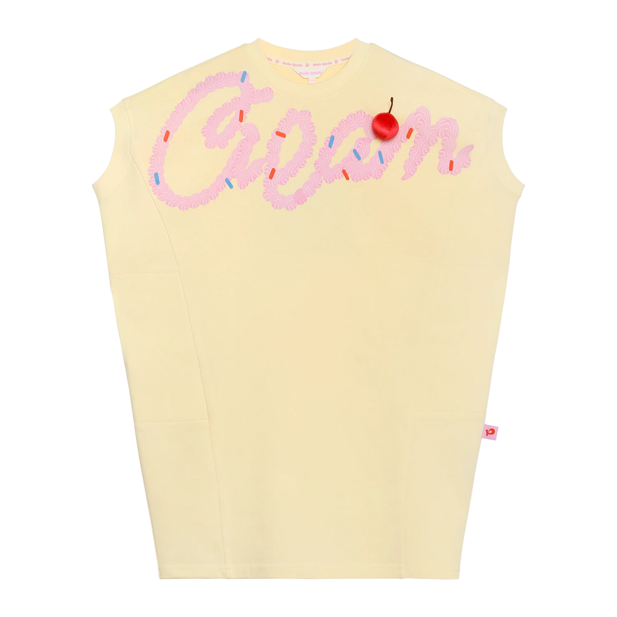Poco Blush POPO & COCO Cool-Touch T-Shirt Dress Yellow