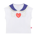 Kitty Warrior Sailor-Collar T-Shirt by Poco Blush