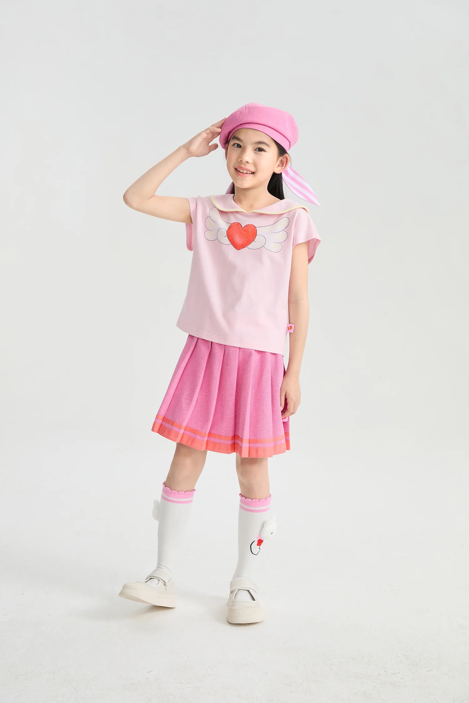 Kitty Warrior Sailor-Collar T-Shirt by Poco Blush, image 8