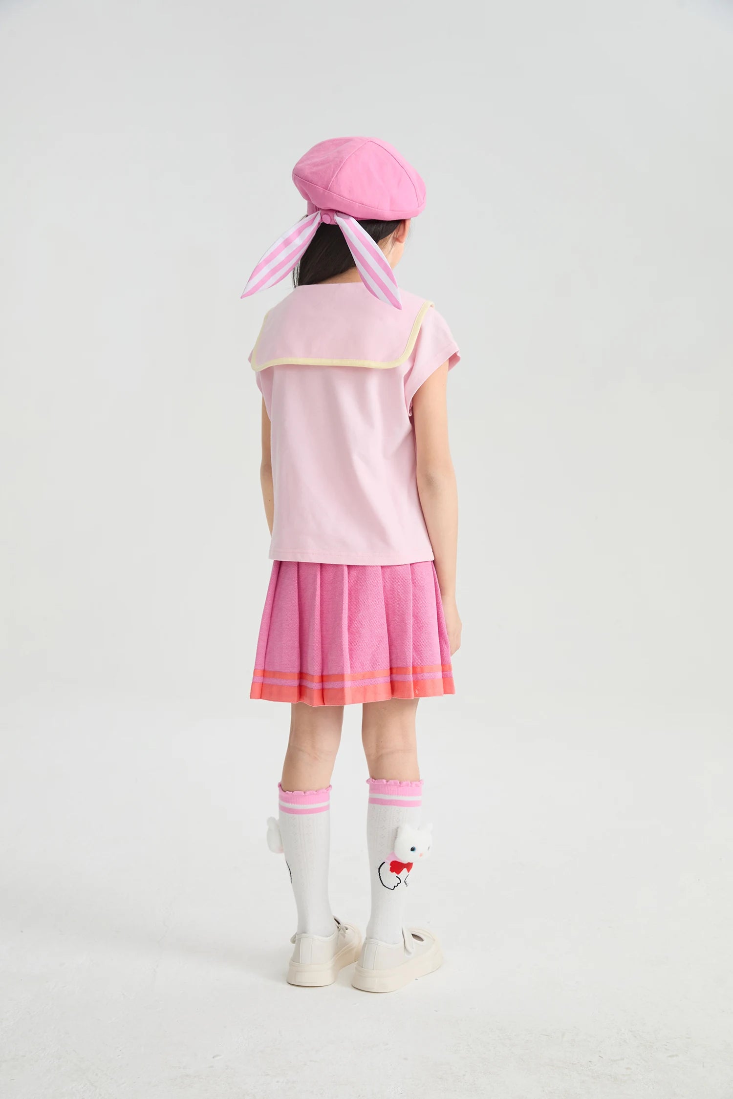 Kitty Warrior Sailor-Collar T-Shirt by Poco Blush, image 12