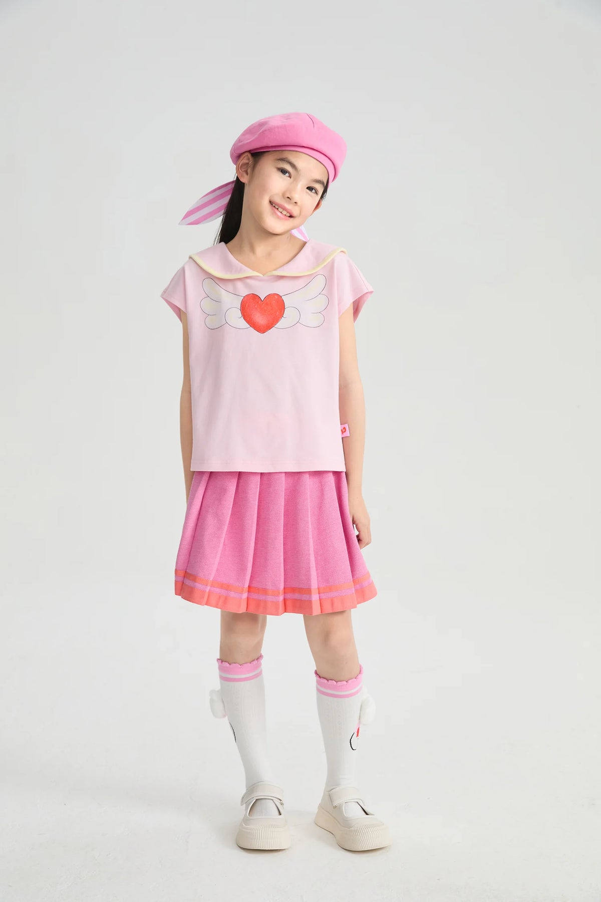 Kitty Warrior Sailor-Collar T-Shirt by Poco Blush, image 10