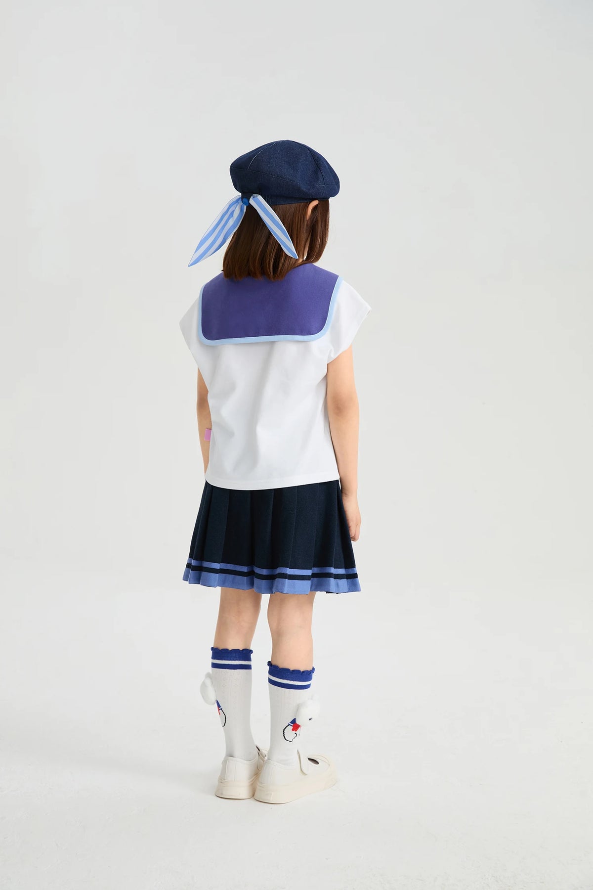Kitty Warrior Sailor-Collar T-Shirt by Poco Blush, image 11