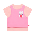 Meow Warrior Layered Doll Tee by Poco Blush