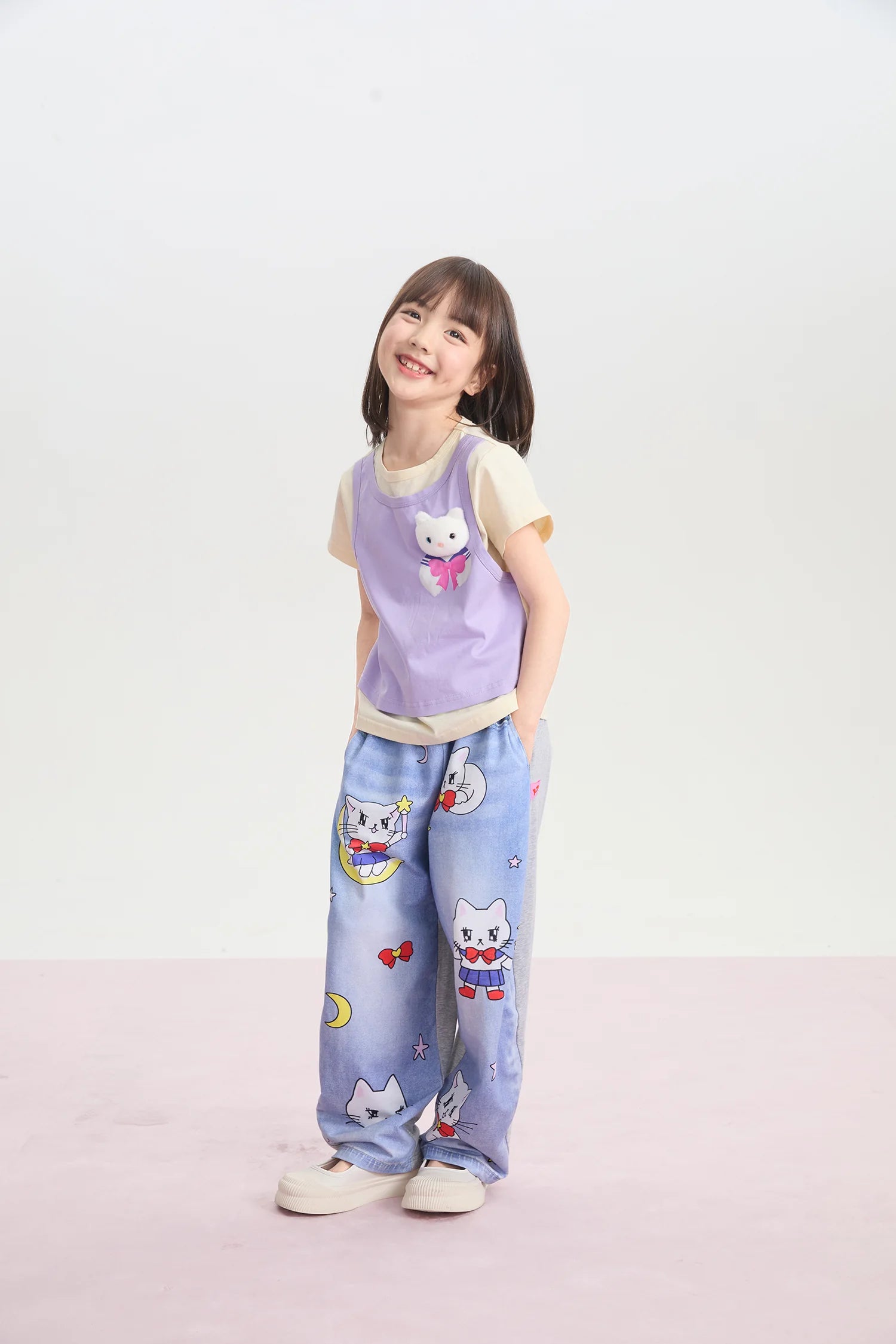 Meow Warrior Layered Doll Tee by Poco Blush, image 6