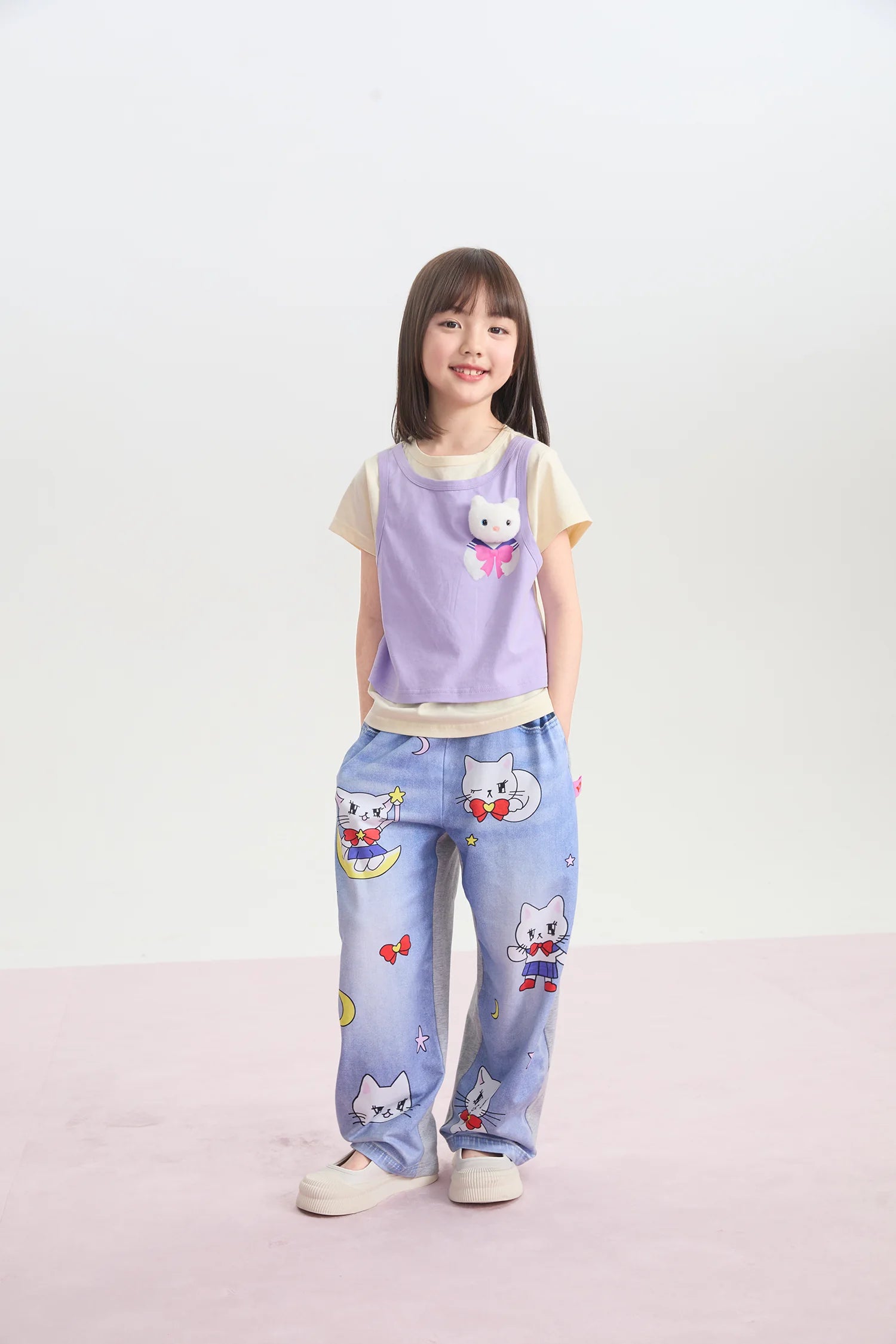 Meow Warrior Layered Doll Tee by Poco Blush, image 8