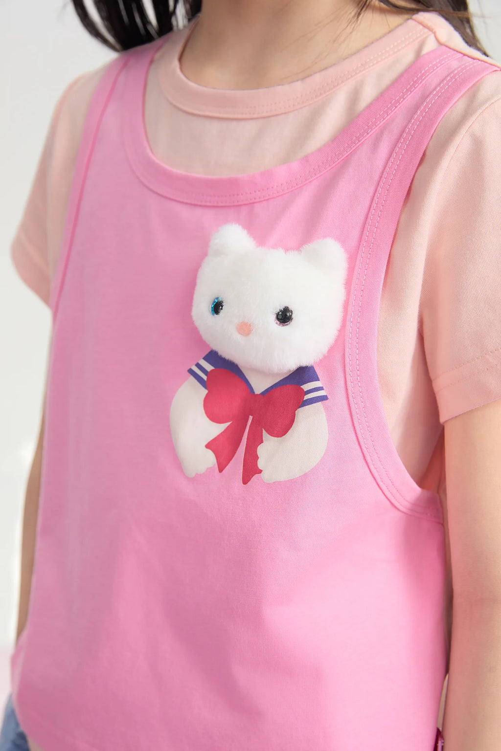 Meow Warrior Layered Doll Tee by Poco Blush, image 9