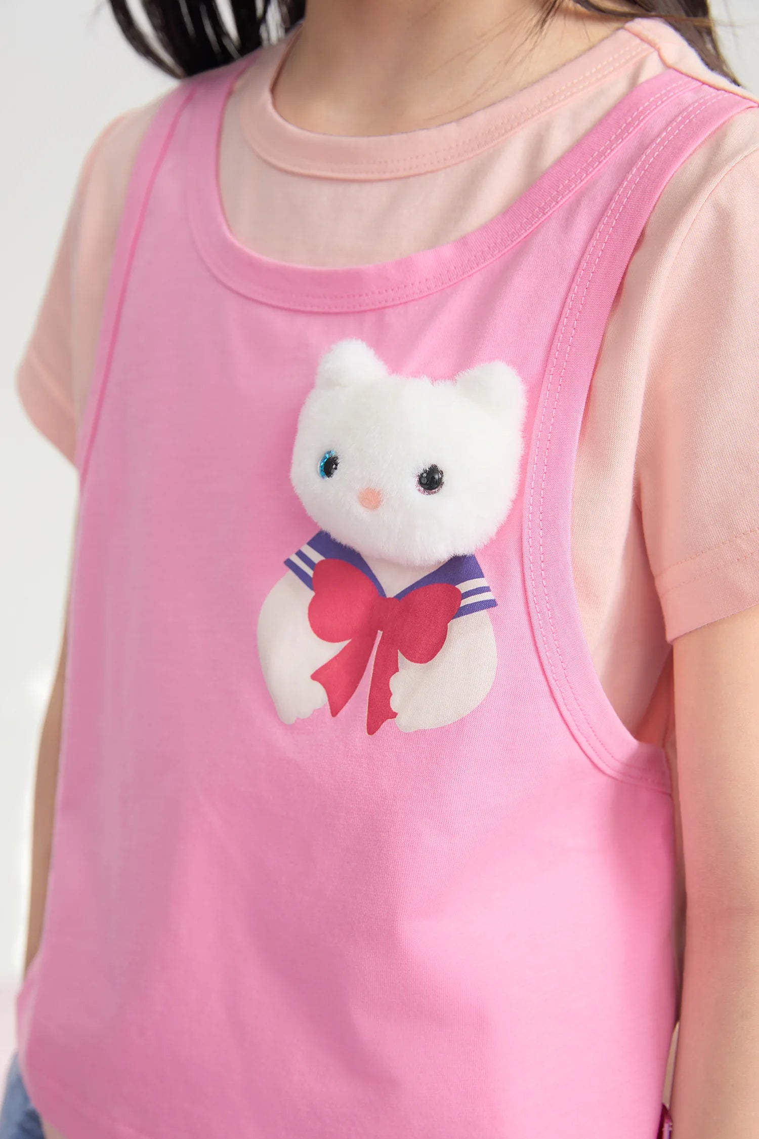 Meow Warrior Layered Doll Tee by Poco Blush, image 9