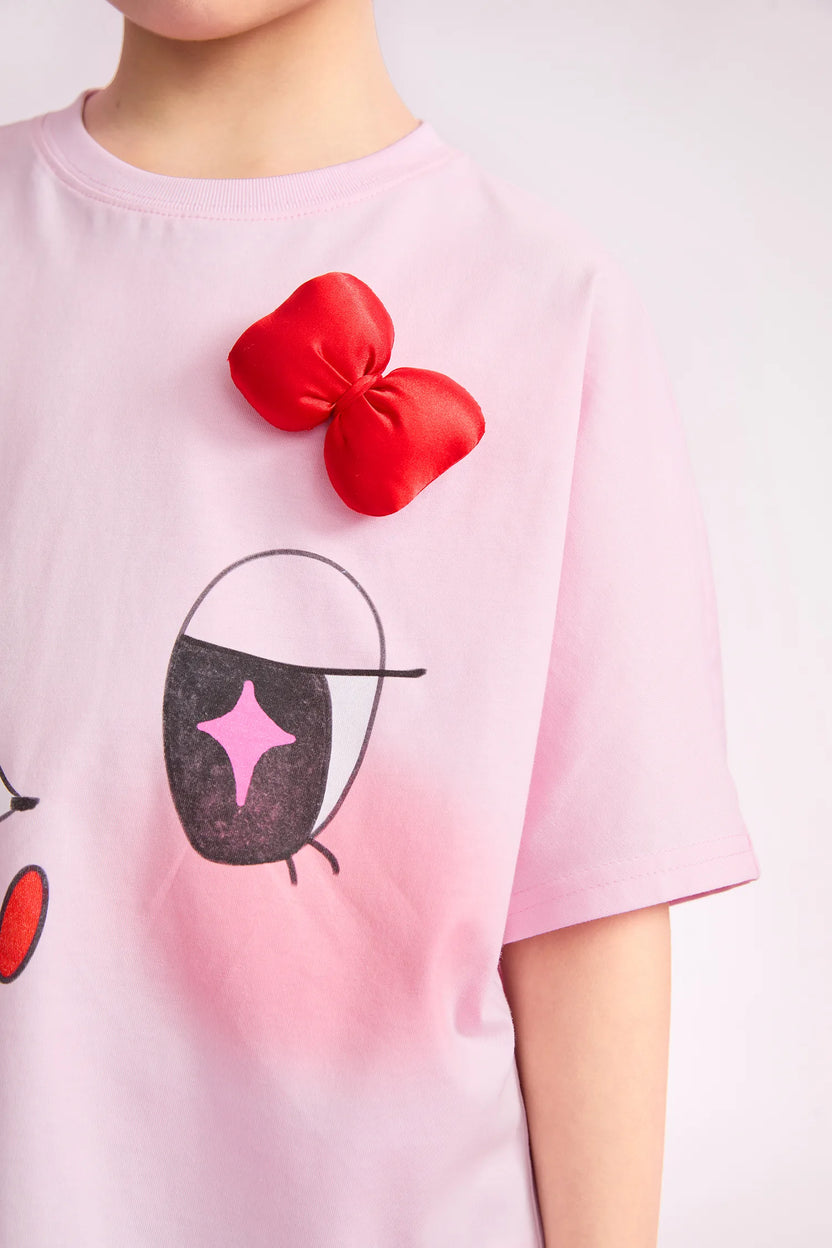 Goodnight Bubble 2-Way Printed T-Shirt by Poco Blush, image 14
