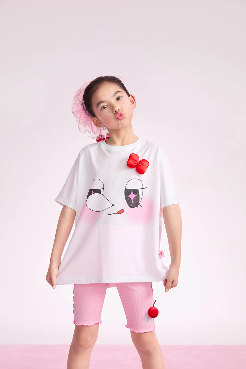 Goodnight Bubble 2-Way Printed T-Shirt by Poco Blush, image 5