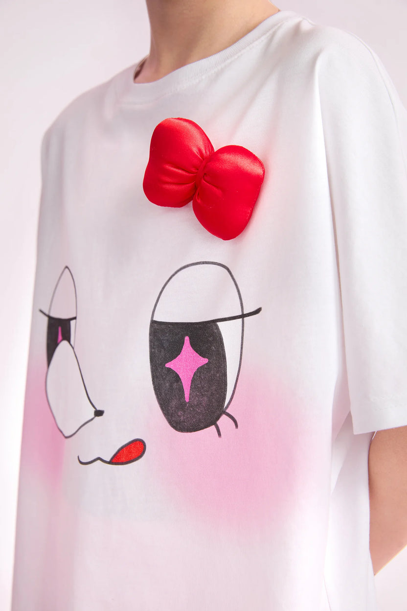 Goodnight Bubble 2-Way Printed T-Shirt by Poco Blush, image 13