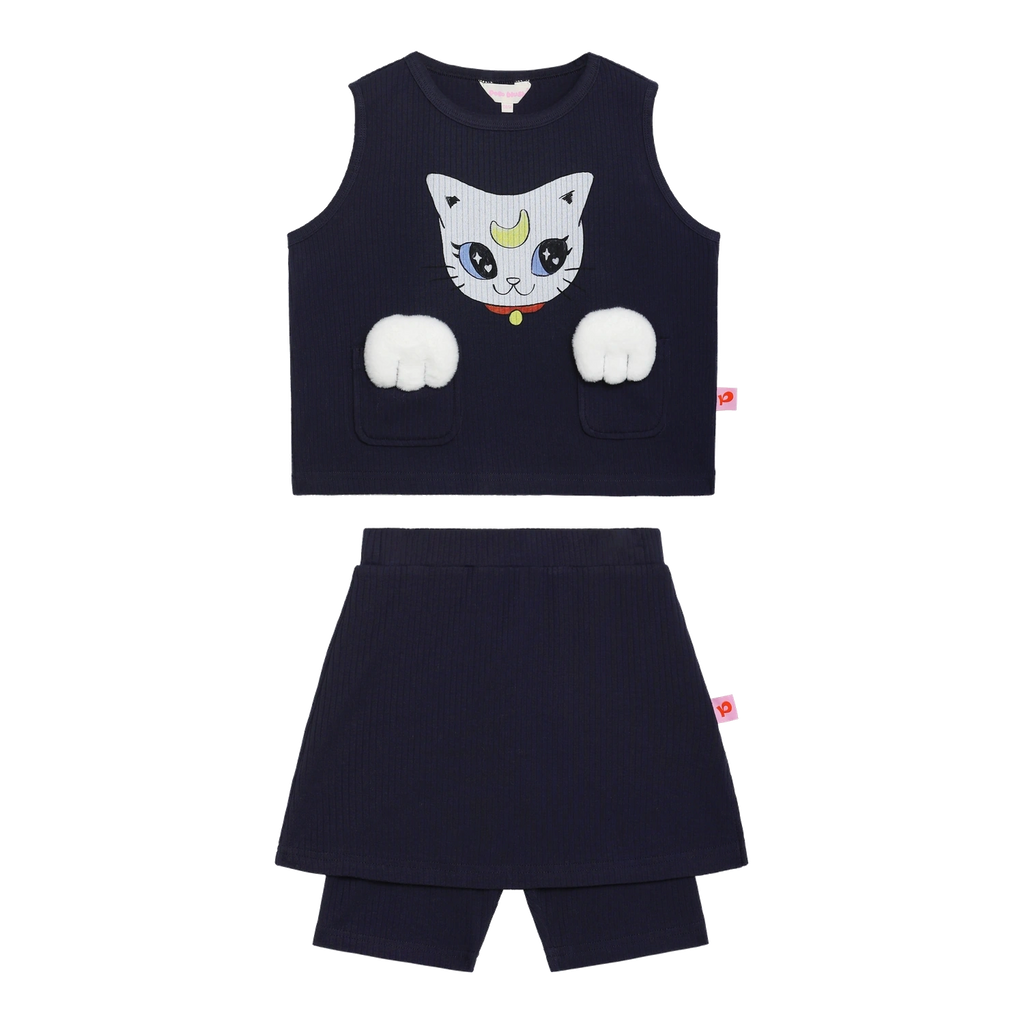 Pocket Cat Knitted Set by Poco Blush