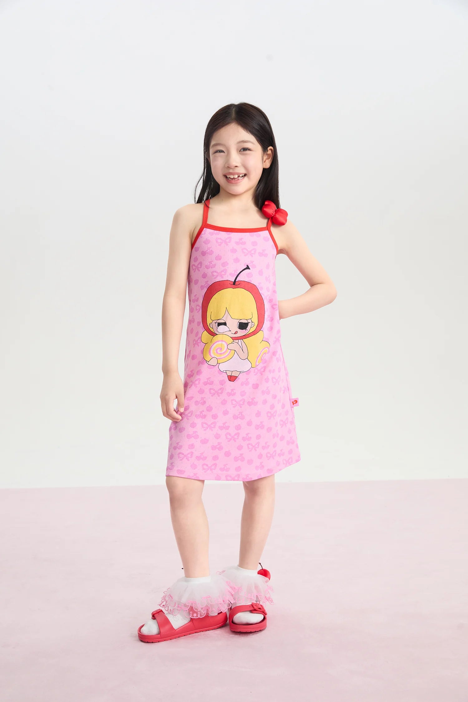 Popo and Coco Knit Pinafore Dress by Poco Blush, image 6
