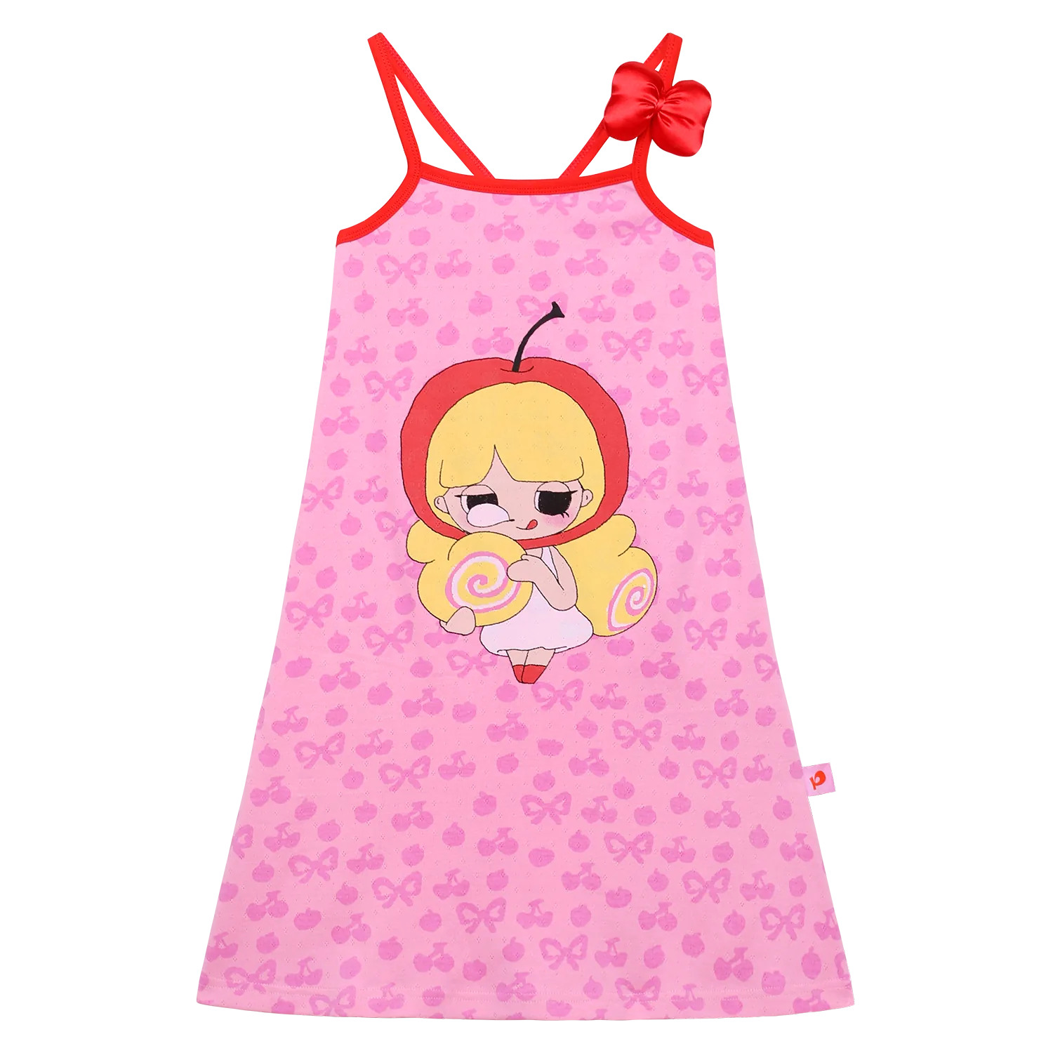 Popo and Coco Knit Pinafore Dress by Poco Blush, image 2