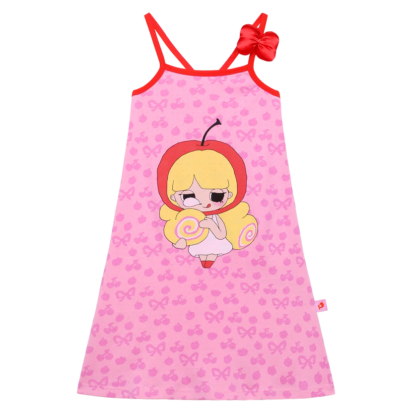 Popo and Coco Knit Pinafore Dress by Poco Blush, image 2