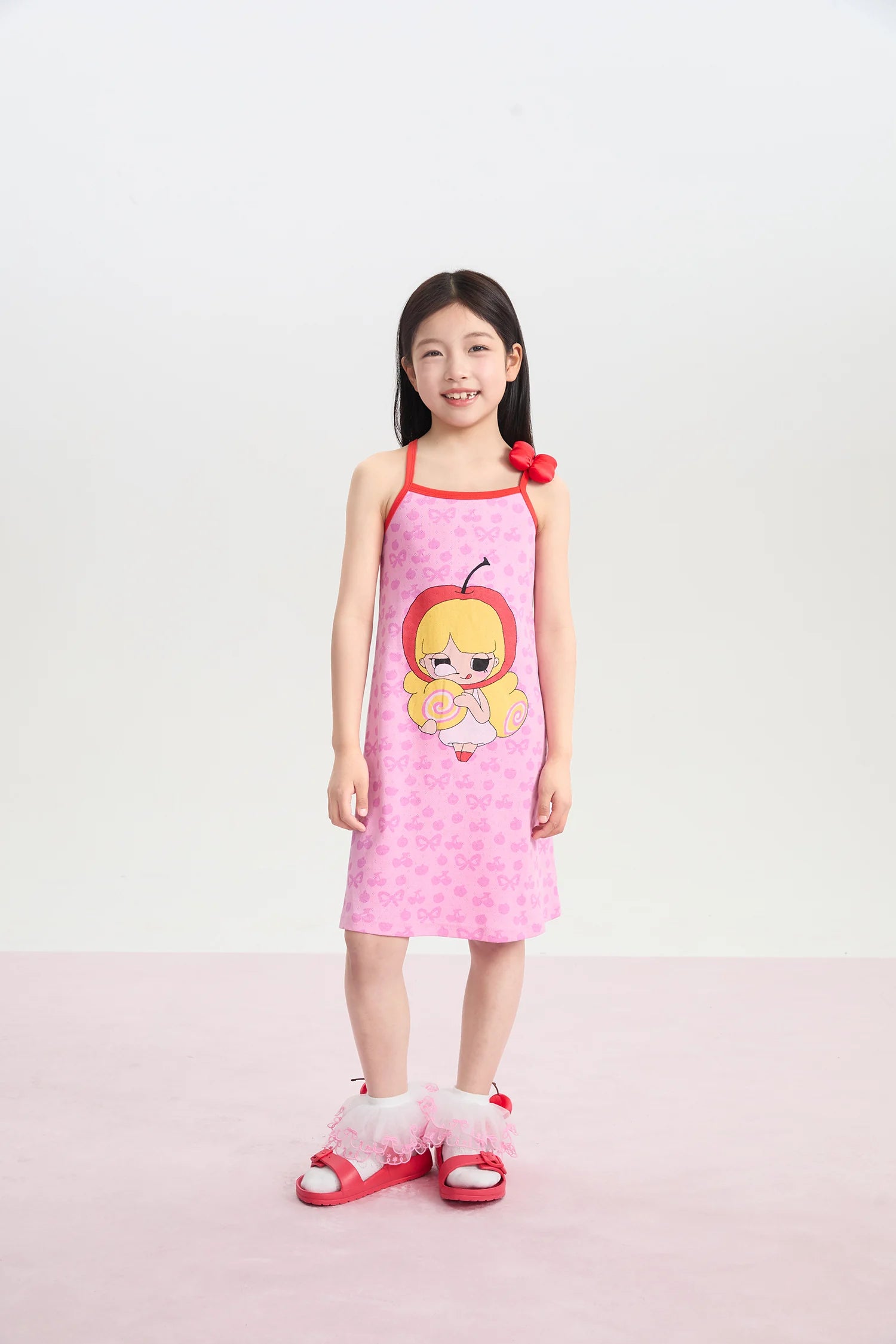 Popo and Coco Knit Pinafore Dress by Poco Blush, image 4