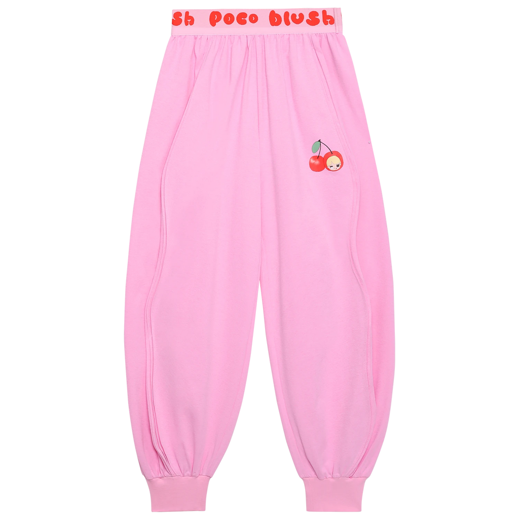 Poco Blush Lucky Cherry Quick-Dry Joggers Pink