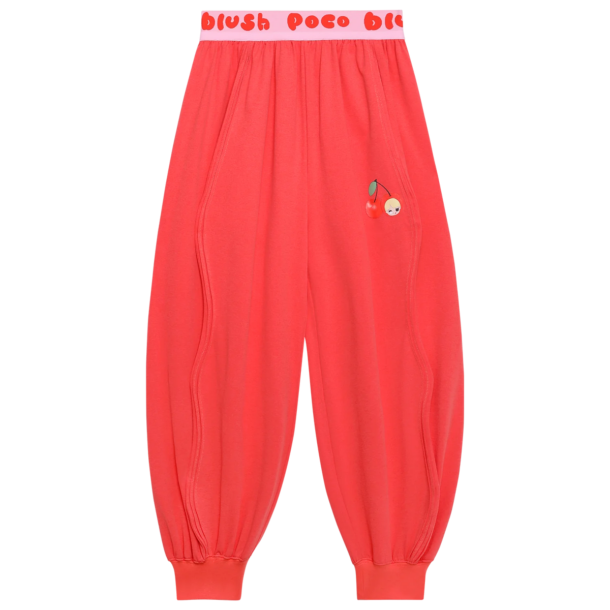 Poco Blush Lucky Cherry Quick-Dry Joggers Red