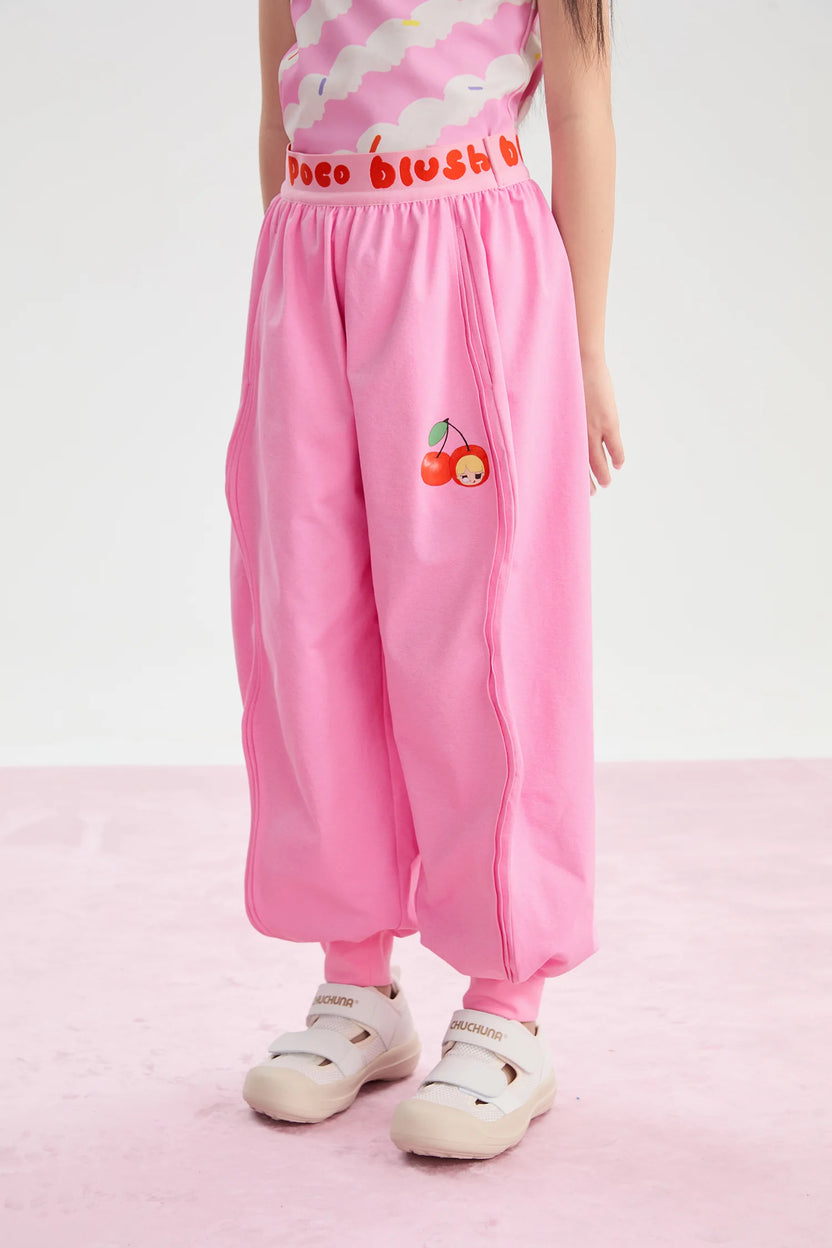 Lucky Cherry Quick-Dry Joggers by Poco Blush, image 5