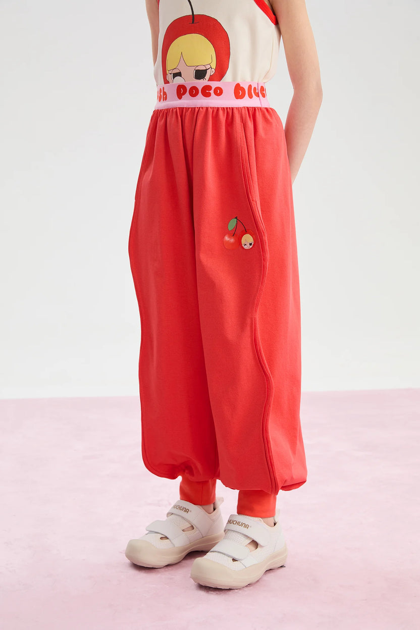 Lucky Cherry Quick-Dry Joggers by Poco Blush, image 6