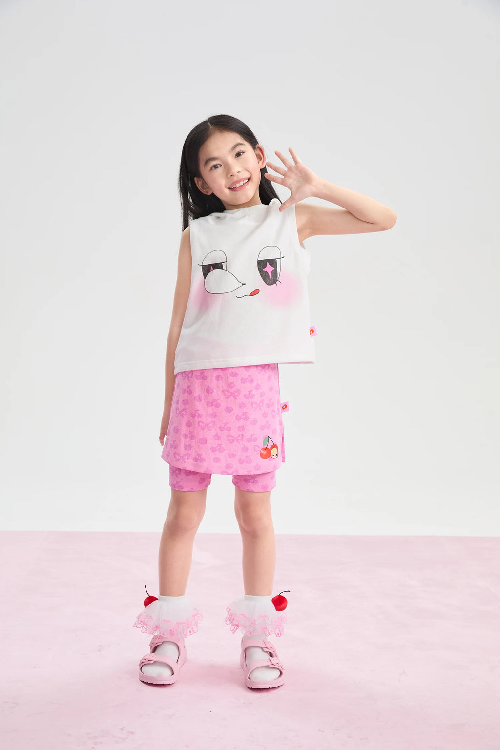Poco Blush Goodnight Bubble Hooded Printed T-Shirt