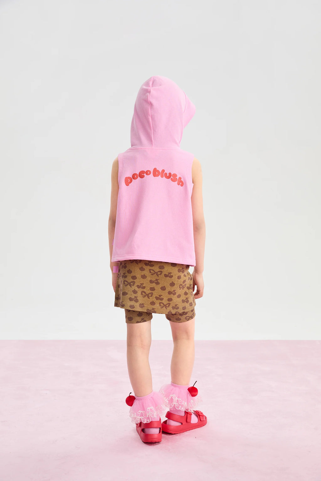Poco Blush Goodnight Bubble Hooded Printed T-Shirt