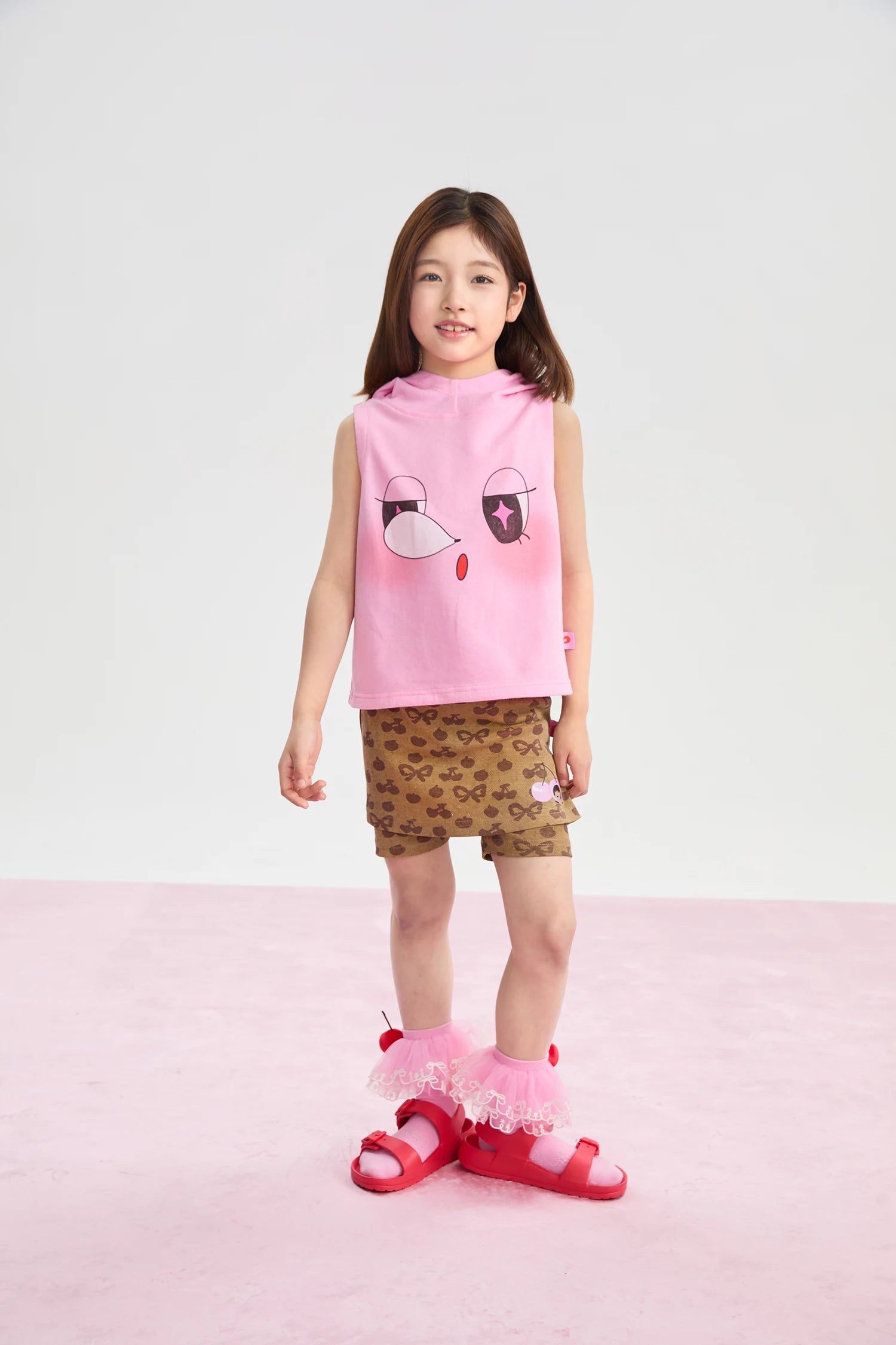 Poco Blush Goodnight Bubble Hooded Printed T-Shirt