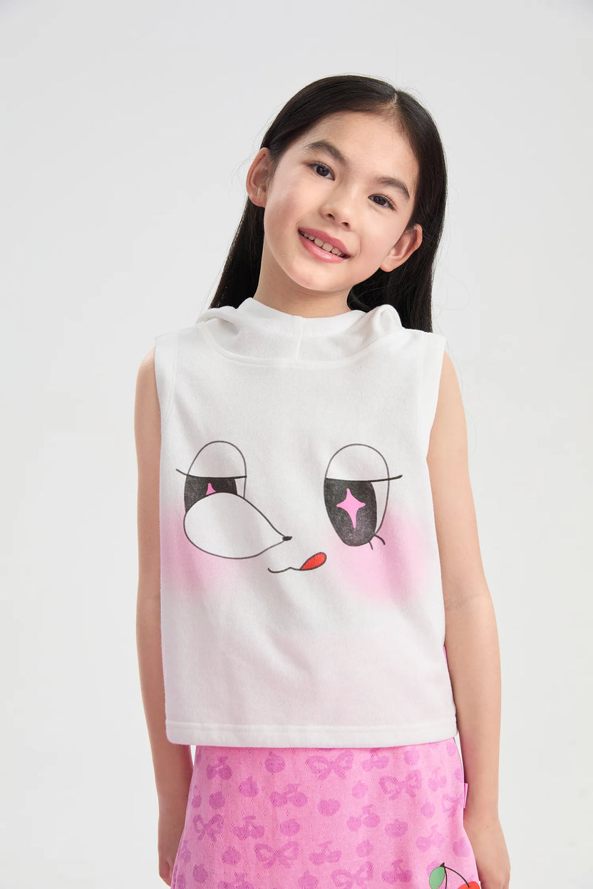 Goodnight Bubble Hooded Printed T-Shirt by Poco Blush, image 3