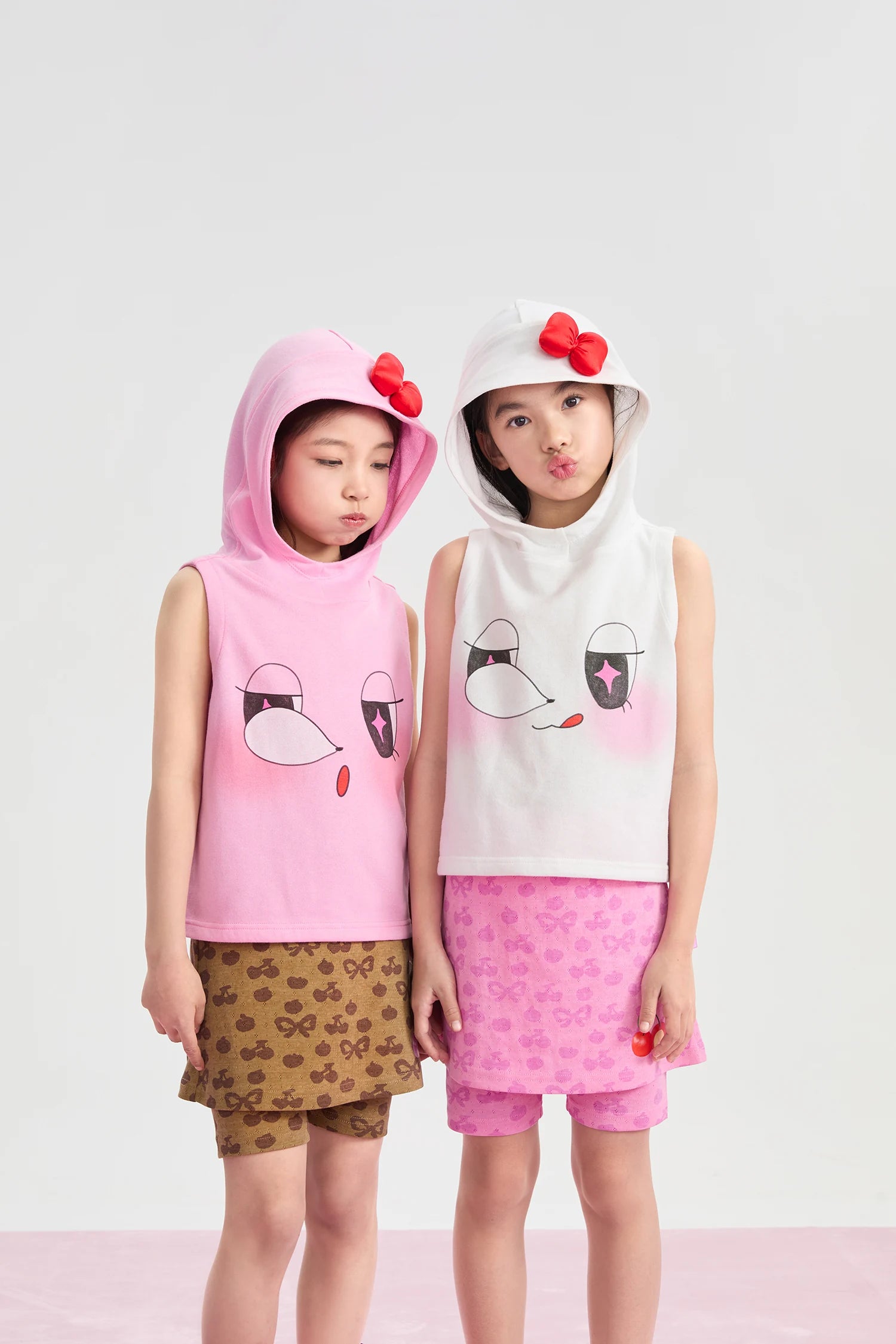 Poco Blush Goodnight Bubble Hooded Printed T-Shirt