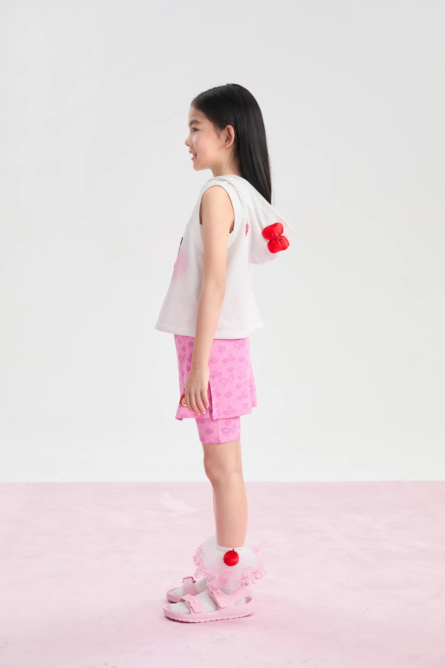 Poco Blush Goodnight Bubble Hooded Printed T-Shirt