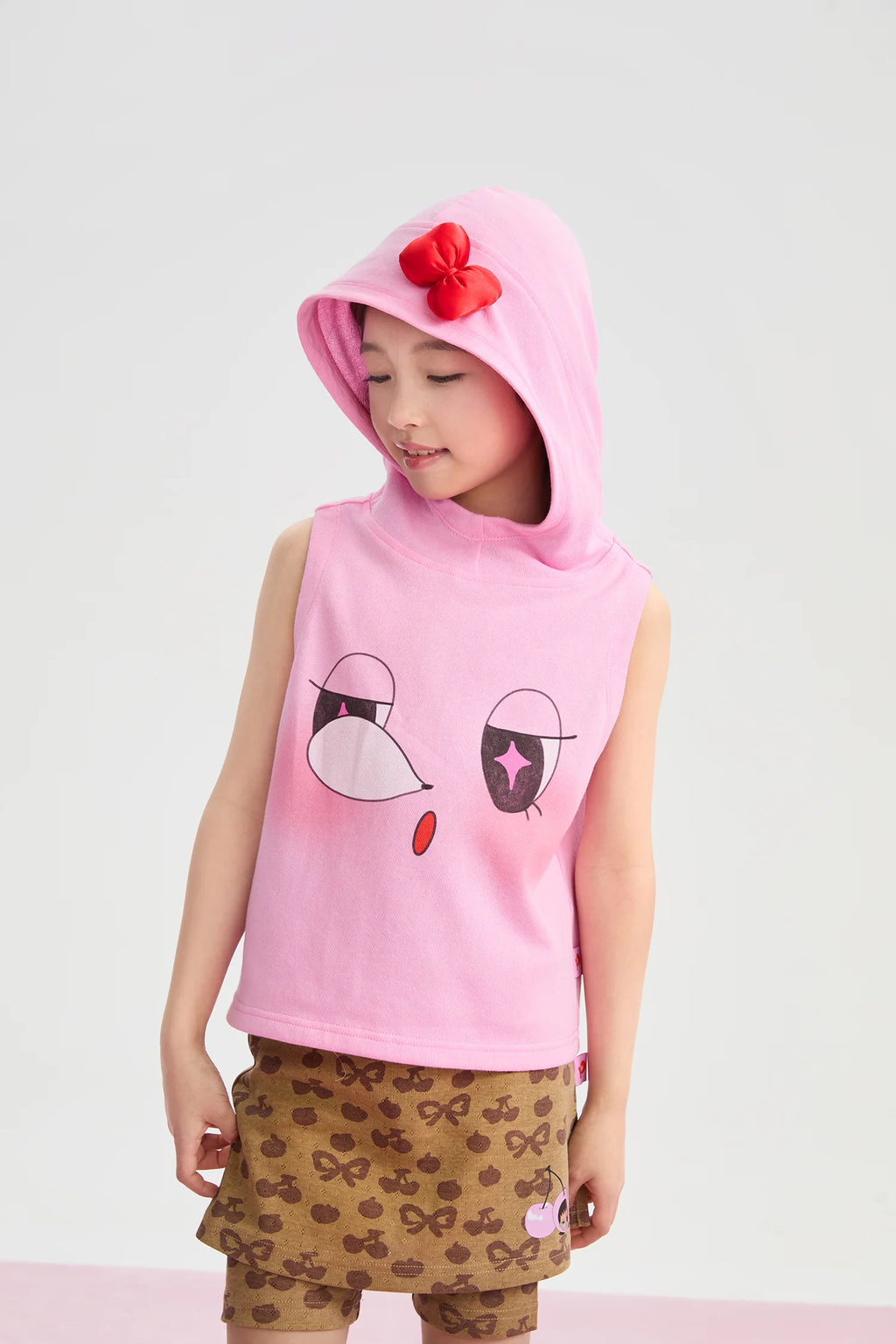 Poco Blush Goodnight Bubble Hooded Printed T-Shirt