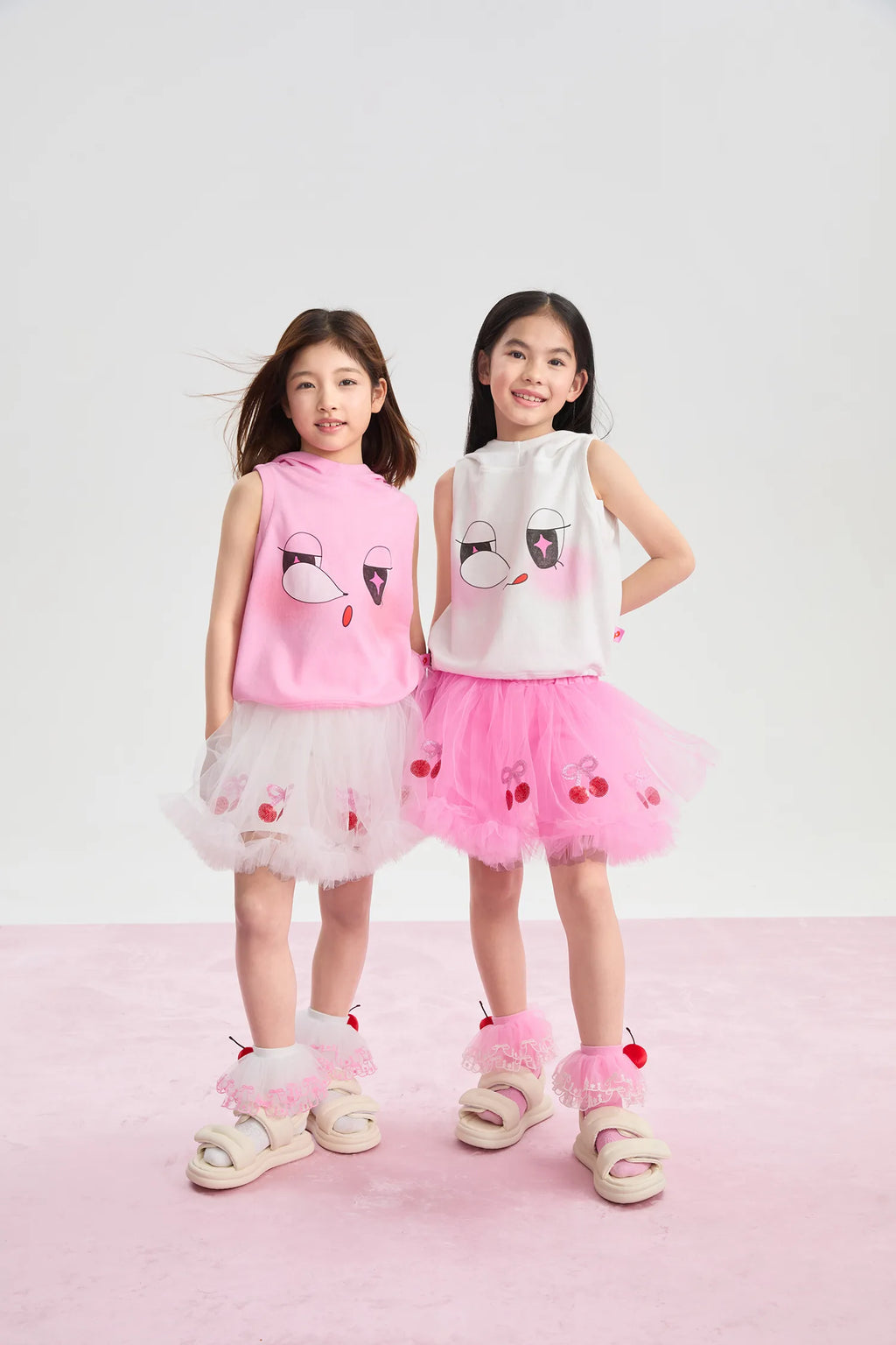 Poco Blush Goodnight Bubble Hooded Printed T-Shirt