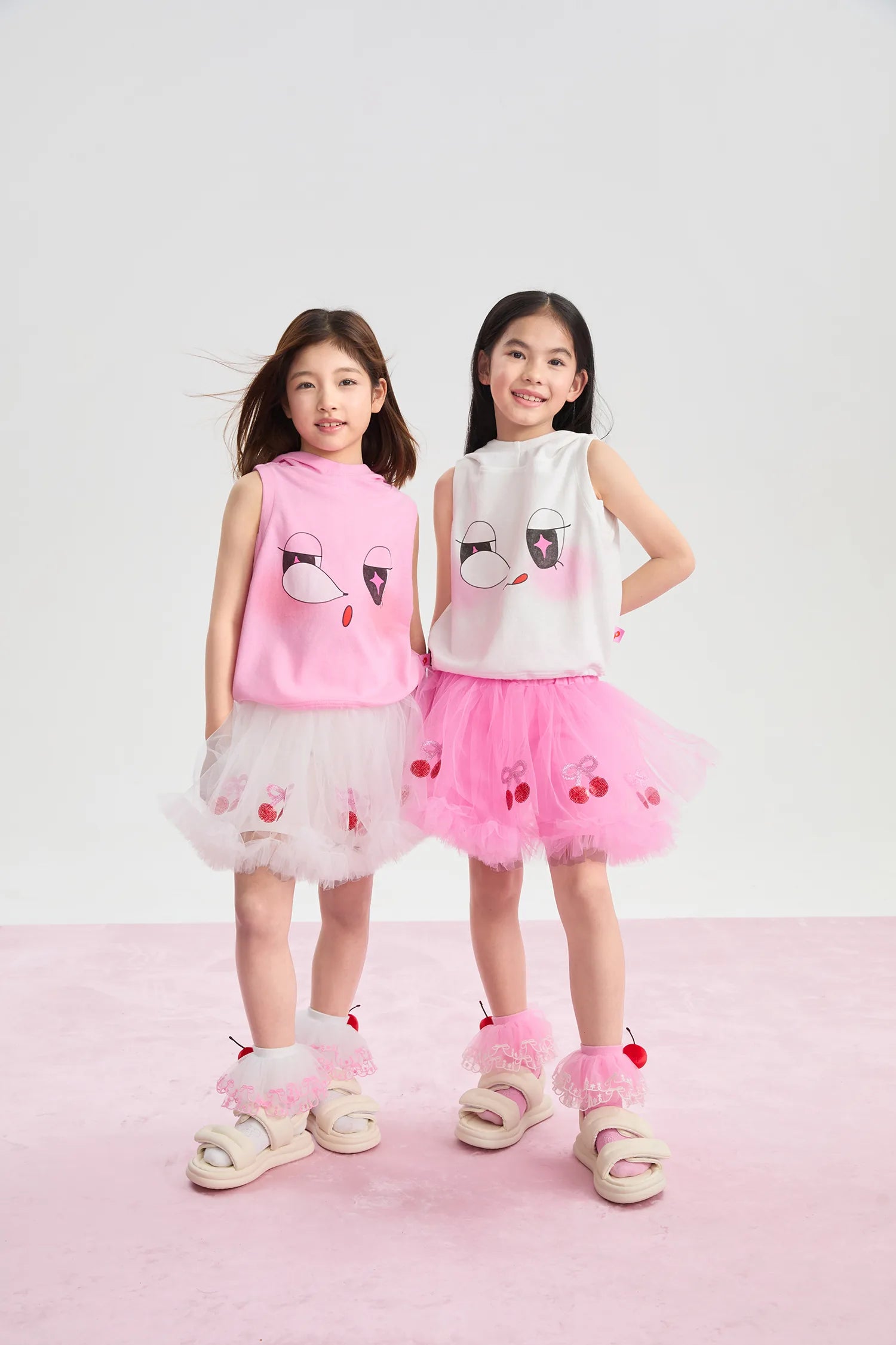 Poco Blush Goodnight Bubble Hooded Printed T-Shirt