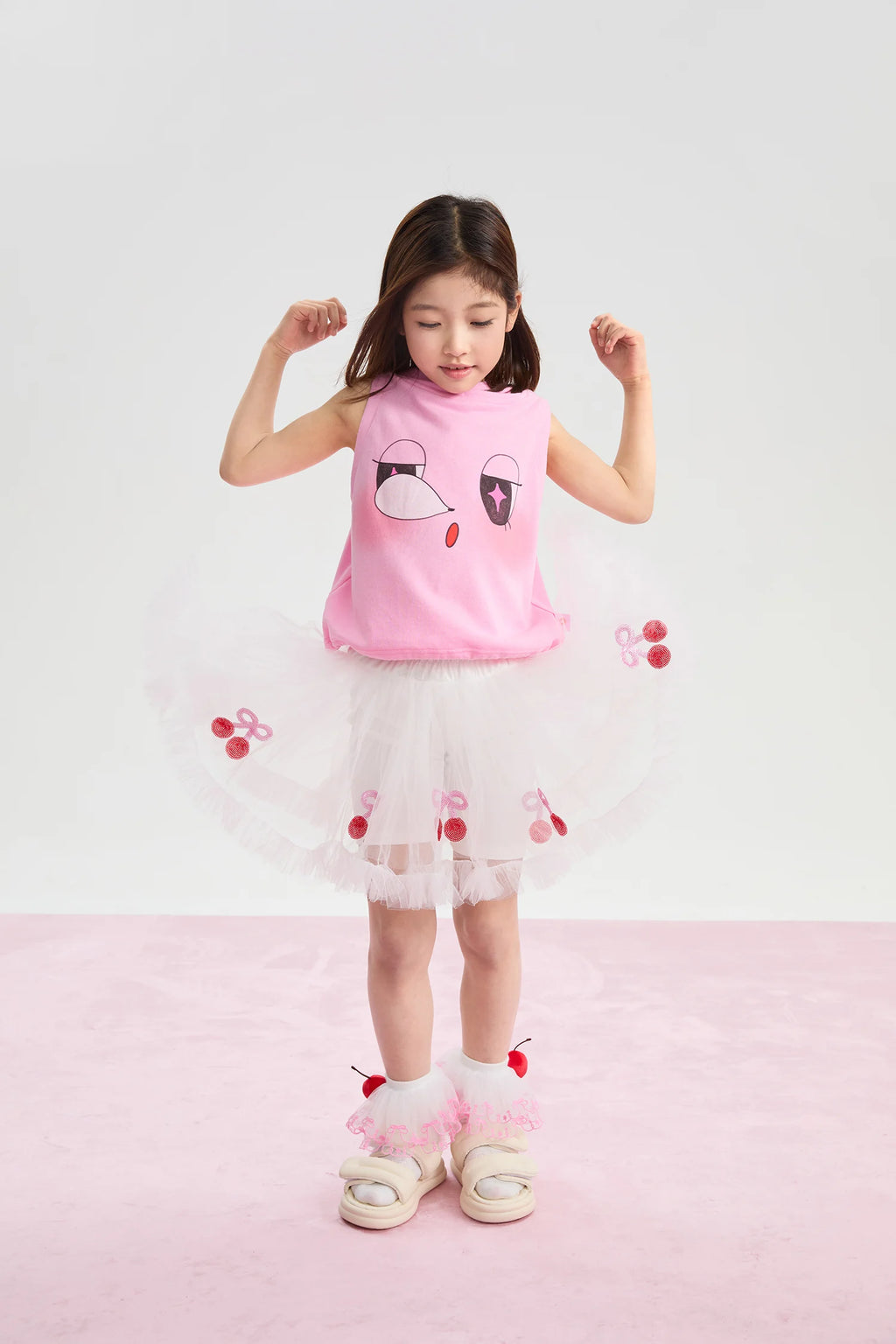 Poco Blush Goodnight Bubble Hooded Printed T-Shirt