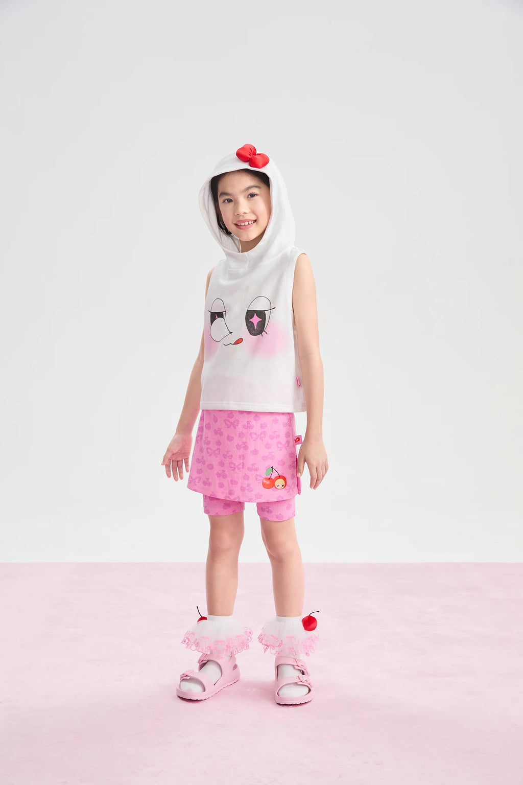 Poco Blush Goodnight Bubble Hooded Printed T-Shirt